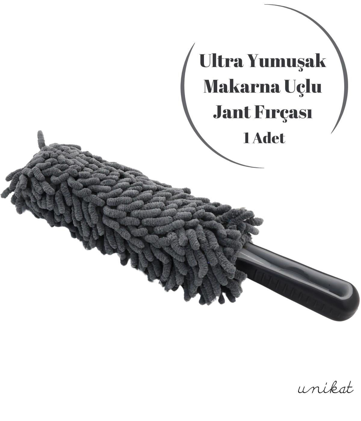 BAYİ ÜRÜNÜ Mikrofiber Jant Temizlik Fırçası - Kalın Makarna Uçlu 1 Adet