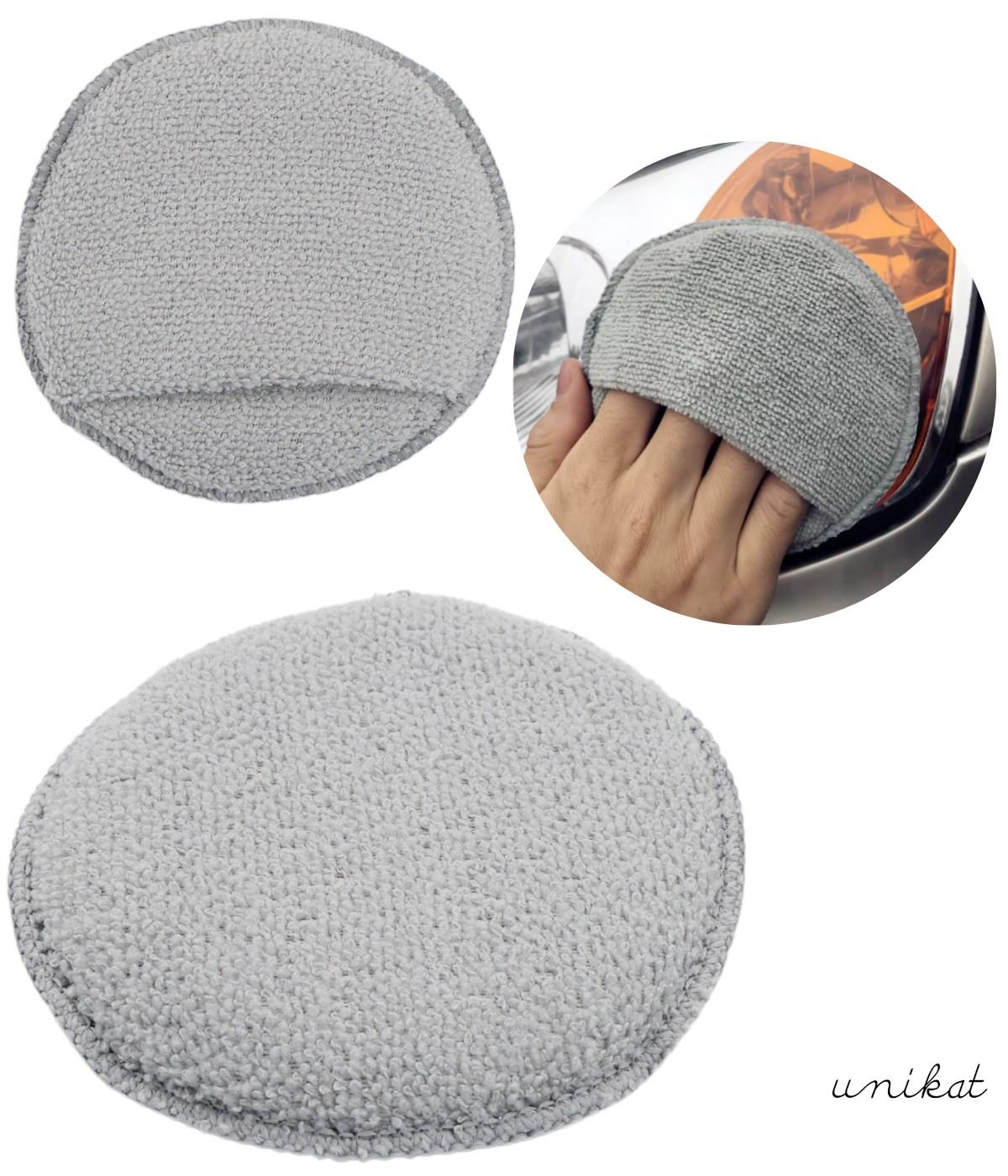BAYİ ÜRÜNÜ Mikrofiber Wax Pedi Pasta Cila ve Torpido Parlatma Temizleme Aplikatörü Gri 1 Adet