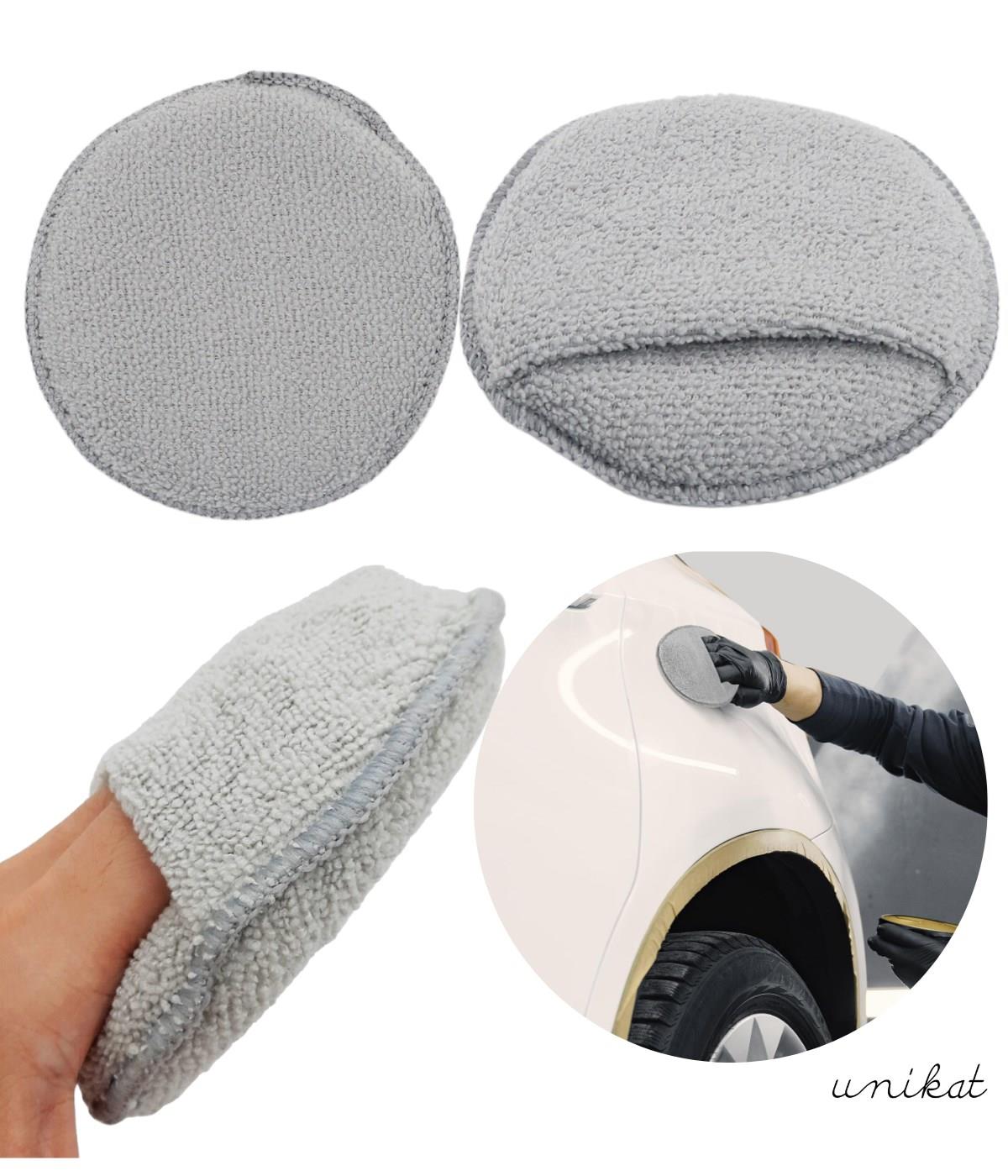 BAYİ ÜRÜNÜ Mikrofiber Wax Pedi Pasta Cila ve Torpido Parlatma Temizleme Aplikatörü Gri 1 Adet