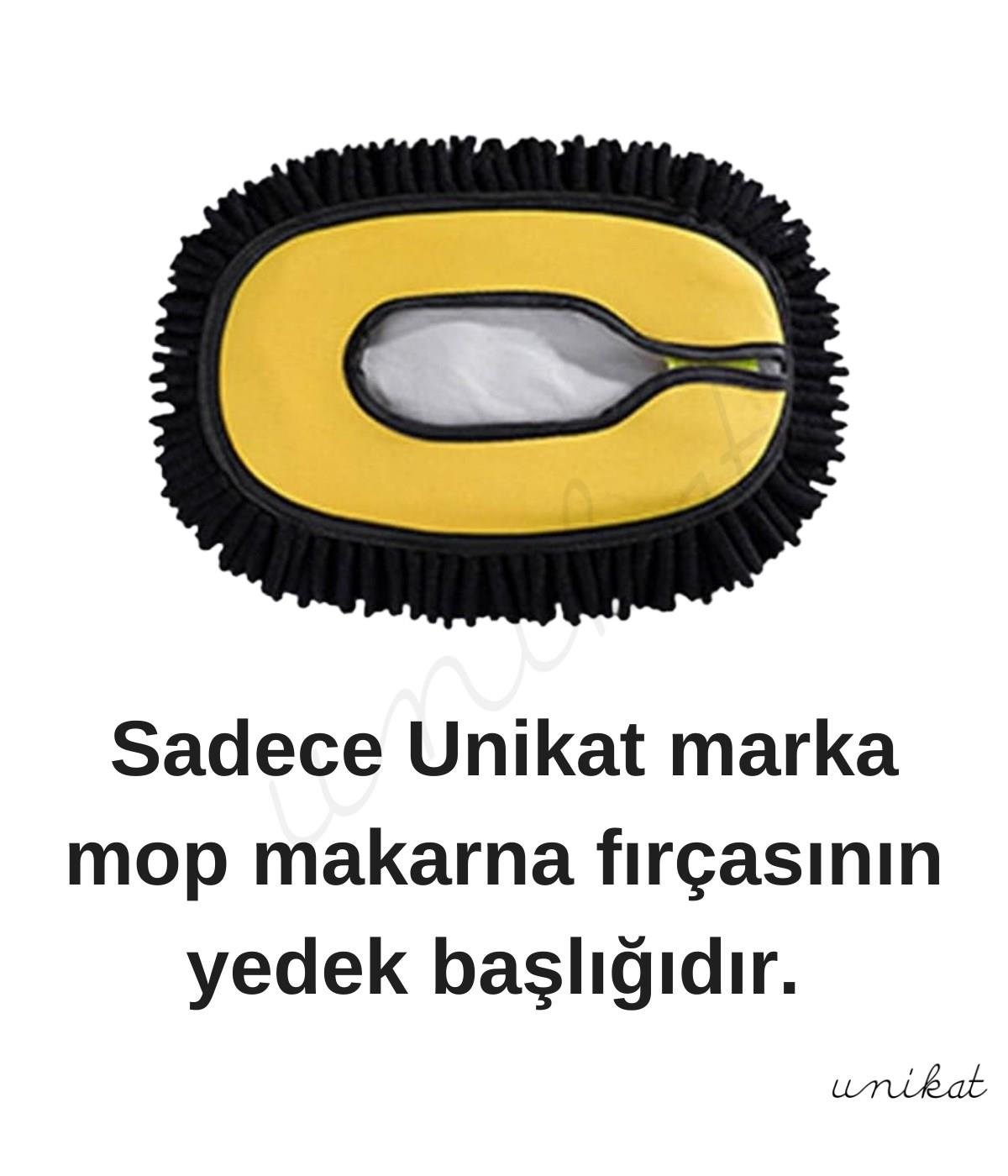 BAYİ ÜRÜNÜ Teleskopik Saplı Araç Yıkama Süpürgesi Fırçasının Yedek Mop Başlığı Bezi - 1 Adet