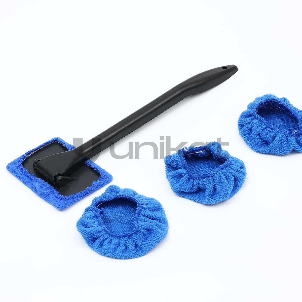 Mikrofiber Bez Cam Temizleme Aparatı 3 Adet Yedek Başlıklı