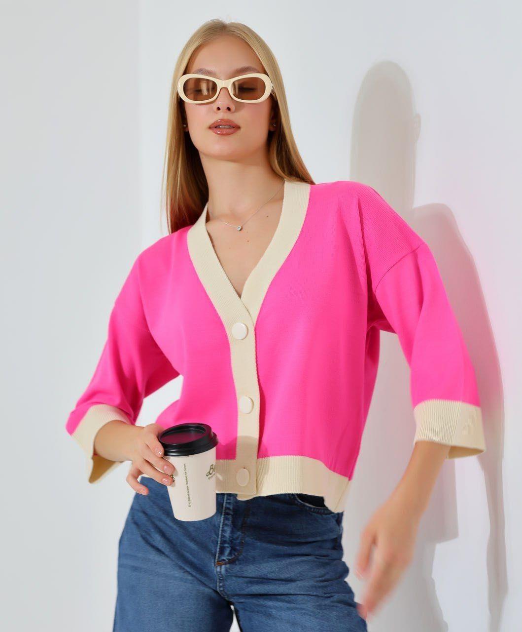 Pembe Triko Hırka