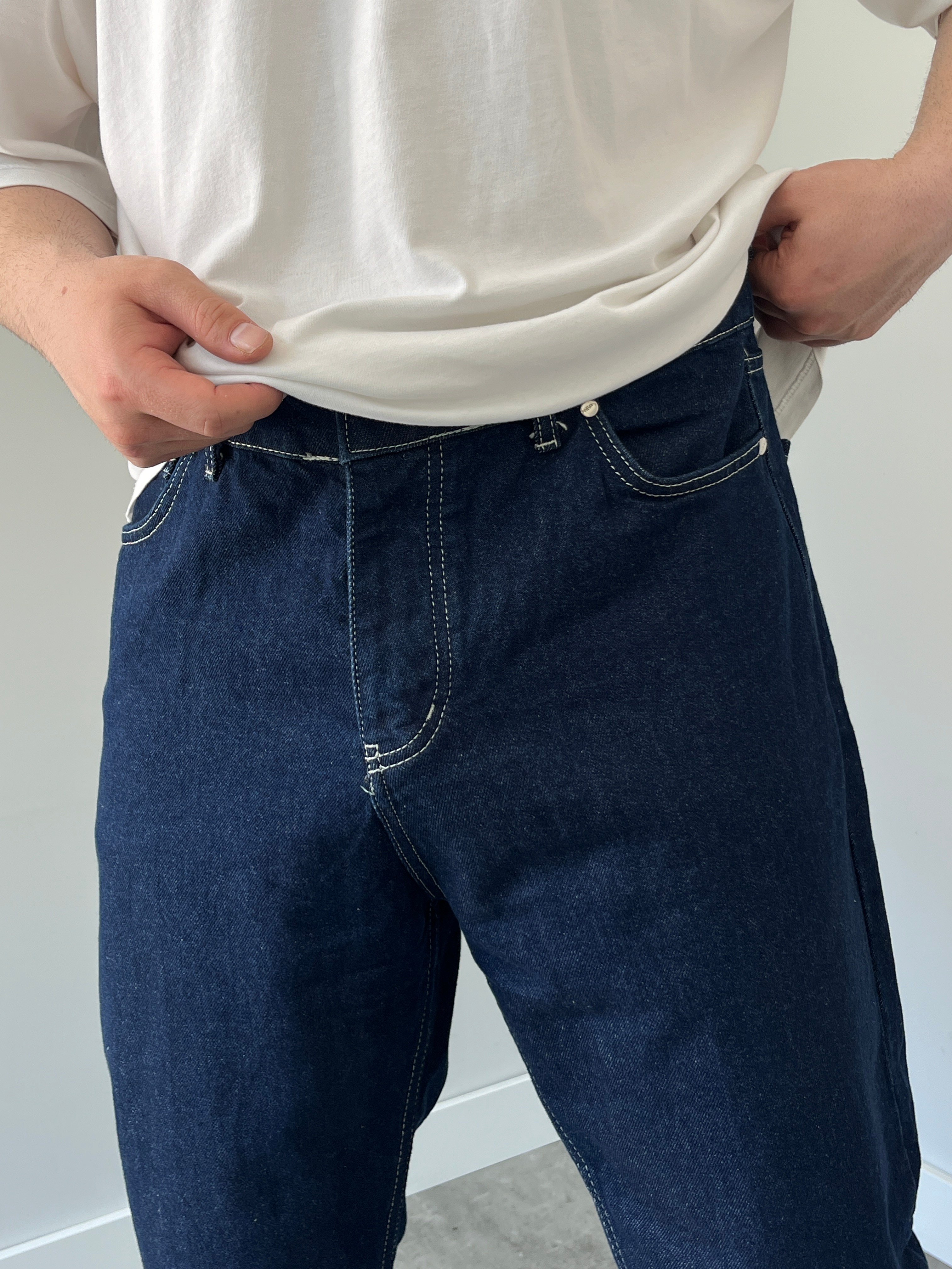 Boyfriend Kot Pantolon  Lacivert