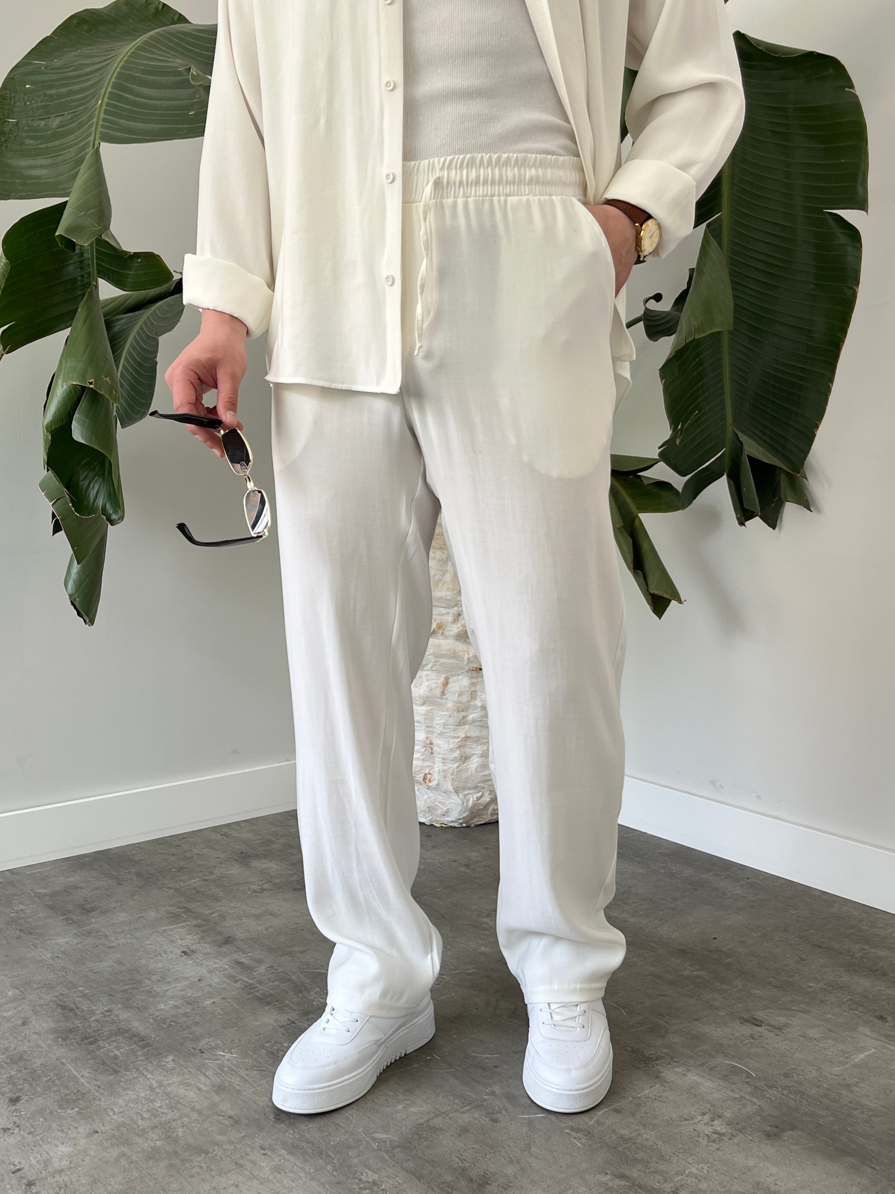 Ekru Premium Modal Oversize Takım