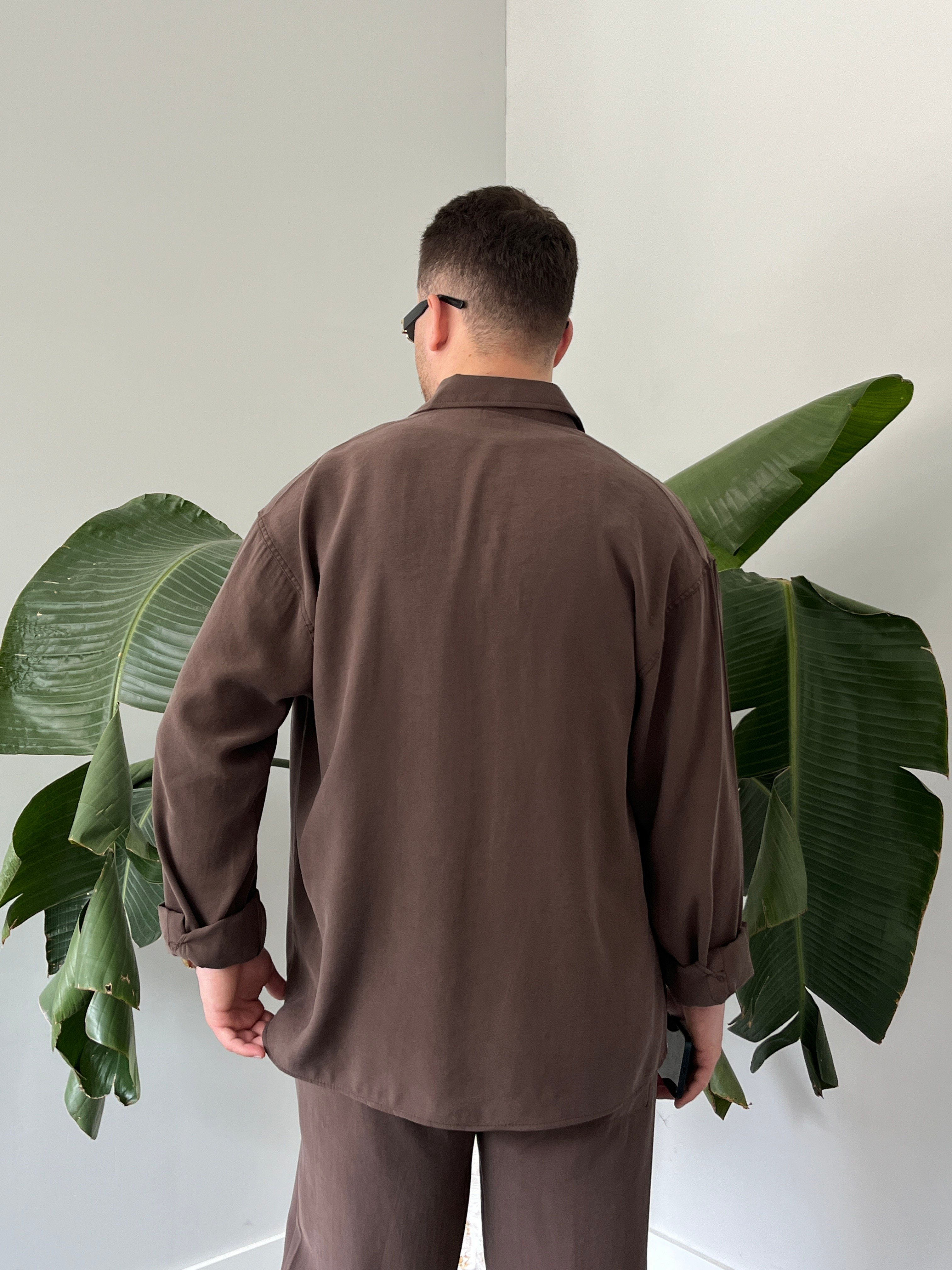 Kahverengi Premium Modal Oversize Takım