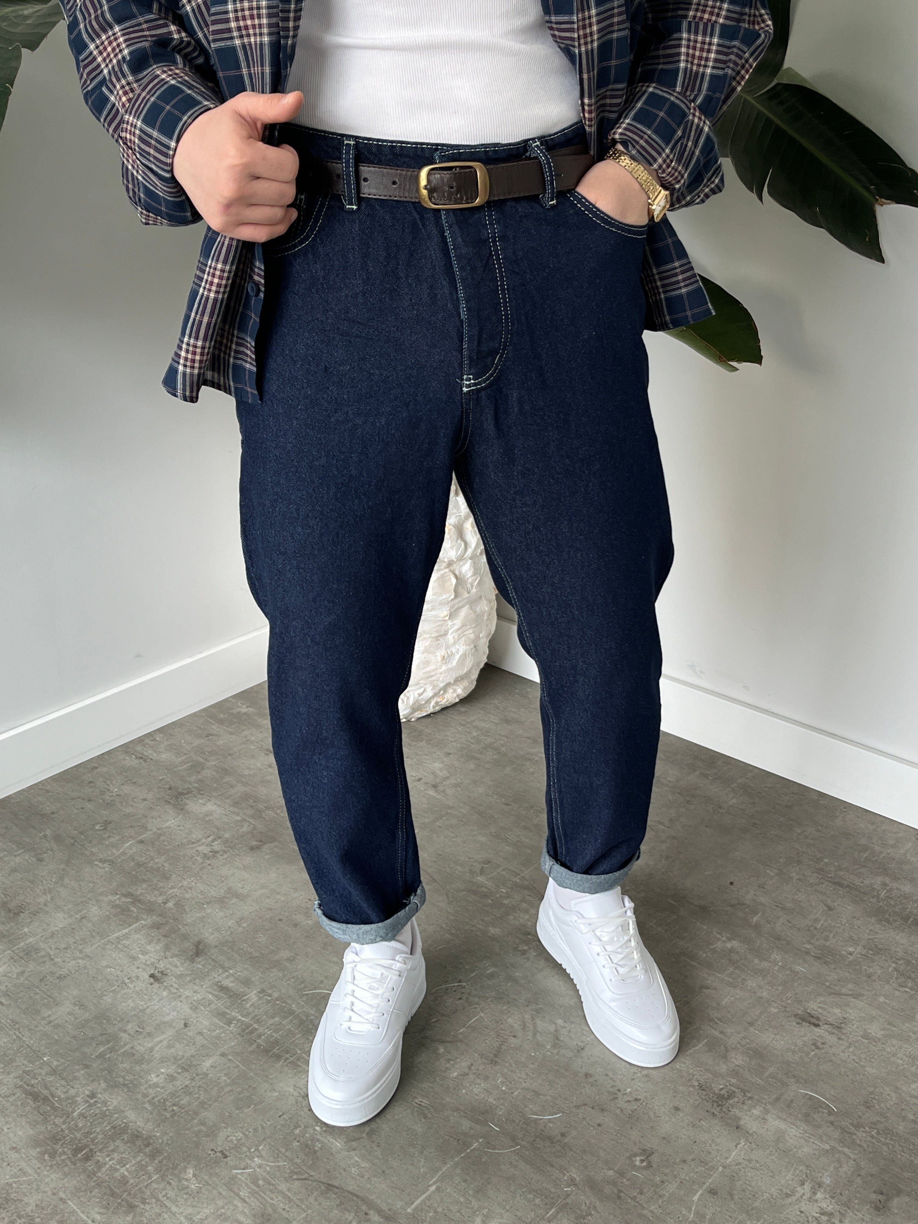 Keps Boyfriend Jean Lacivert