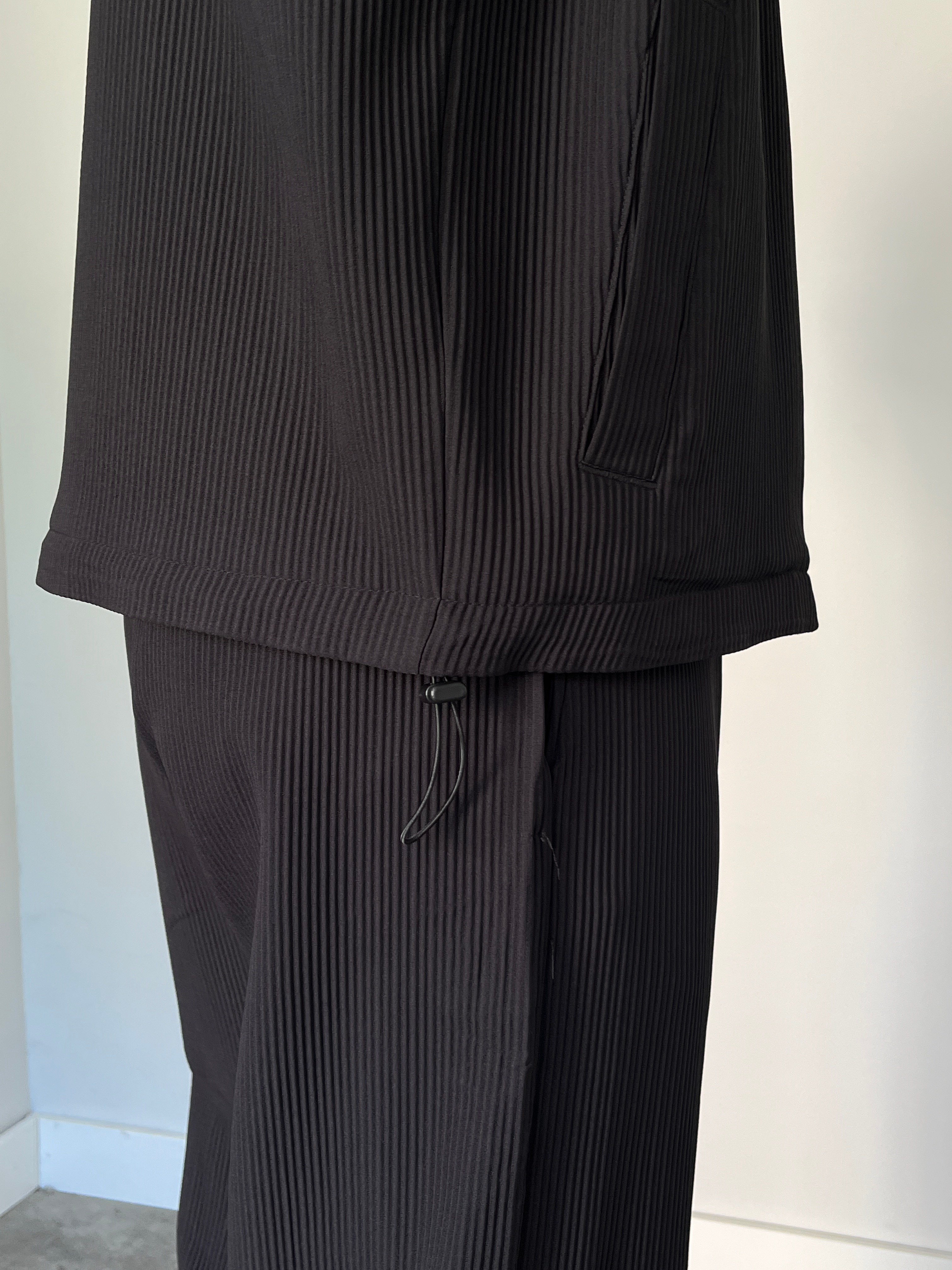 Oversize Fitilli Ceket Pantolon Siyah