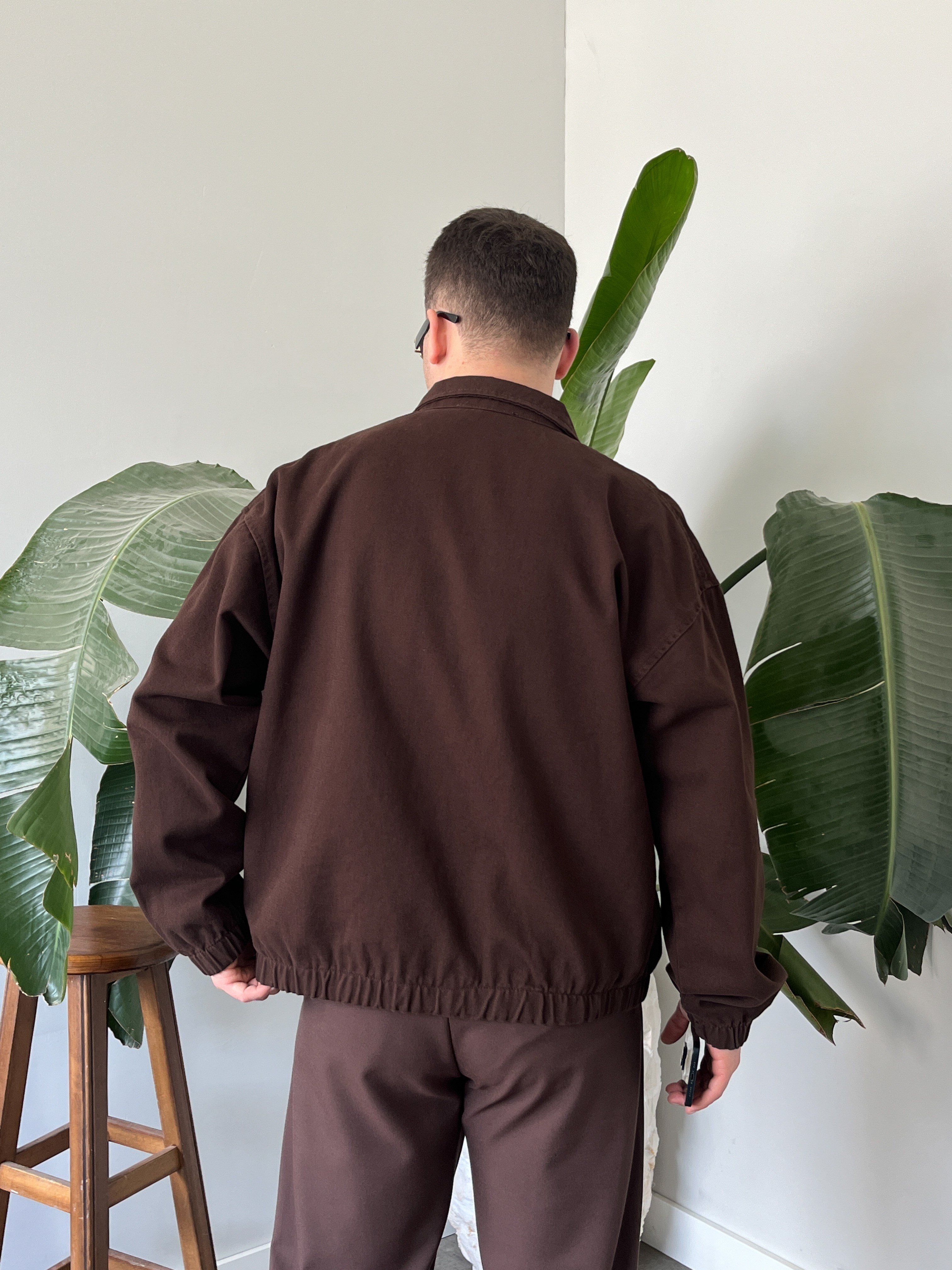 Oversize  Kahverengi Bomber Ceket 