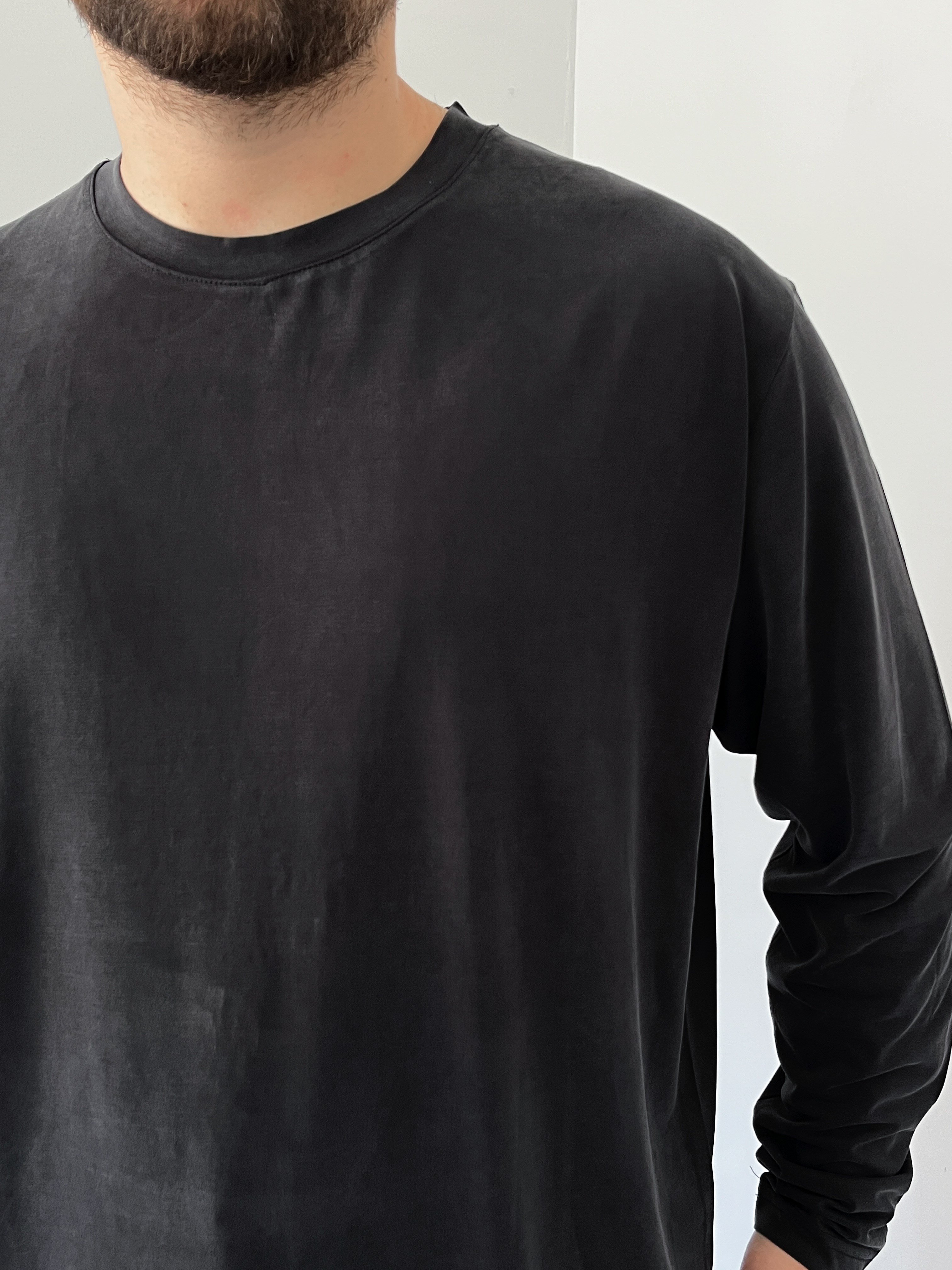 Premium Yıkamalı Oysho Kumaş Sweat Siyah