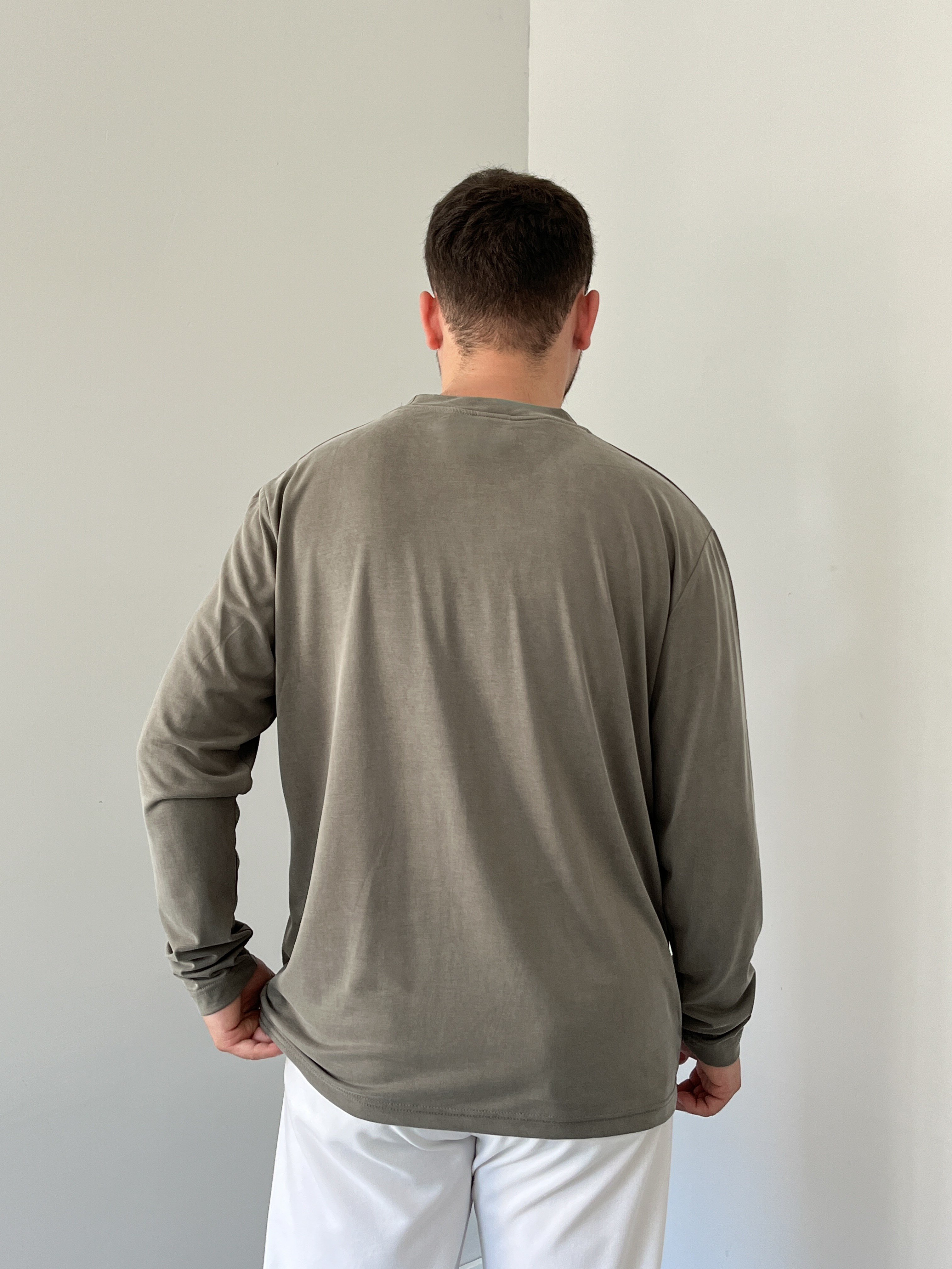 Premium Yıkamalı Oysho Kumaş Sweat Yeşil