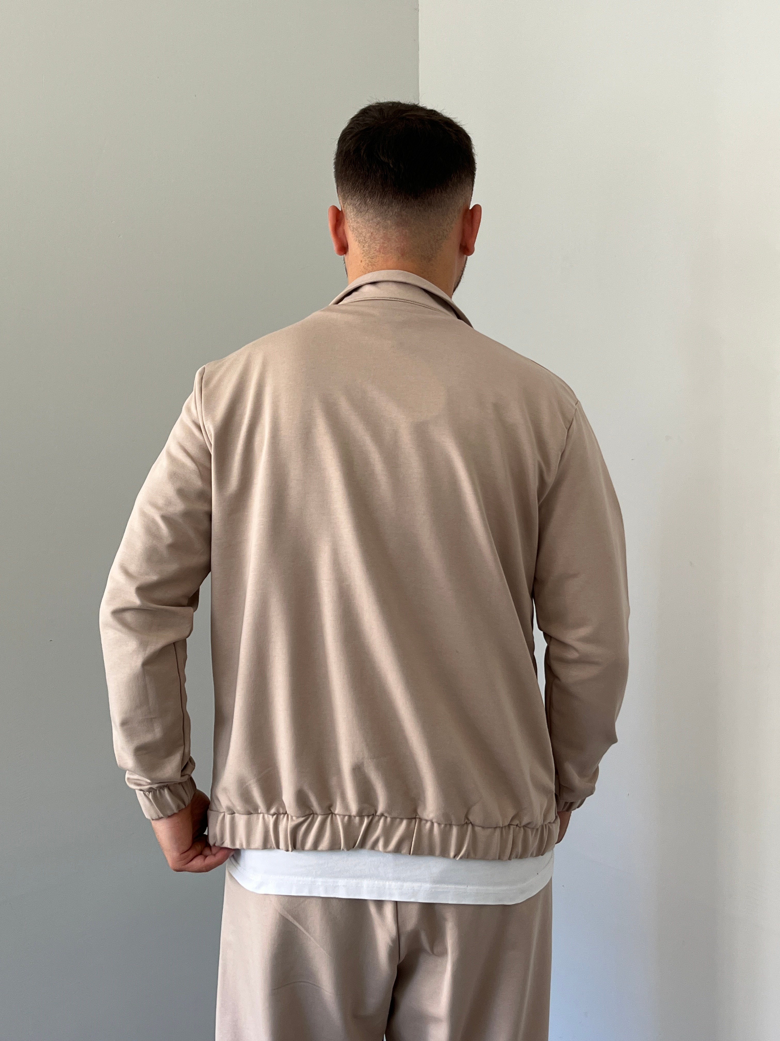 Rahat Kalıp Basic Eşofman Takımı Krem 
