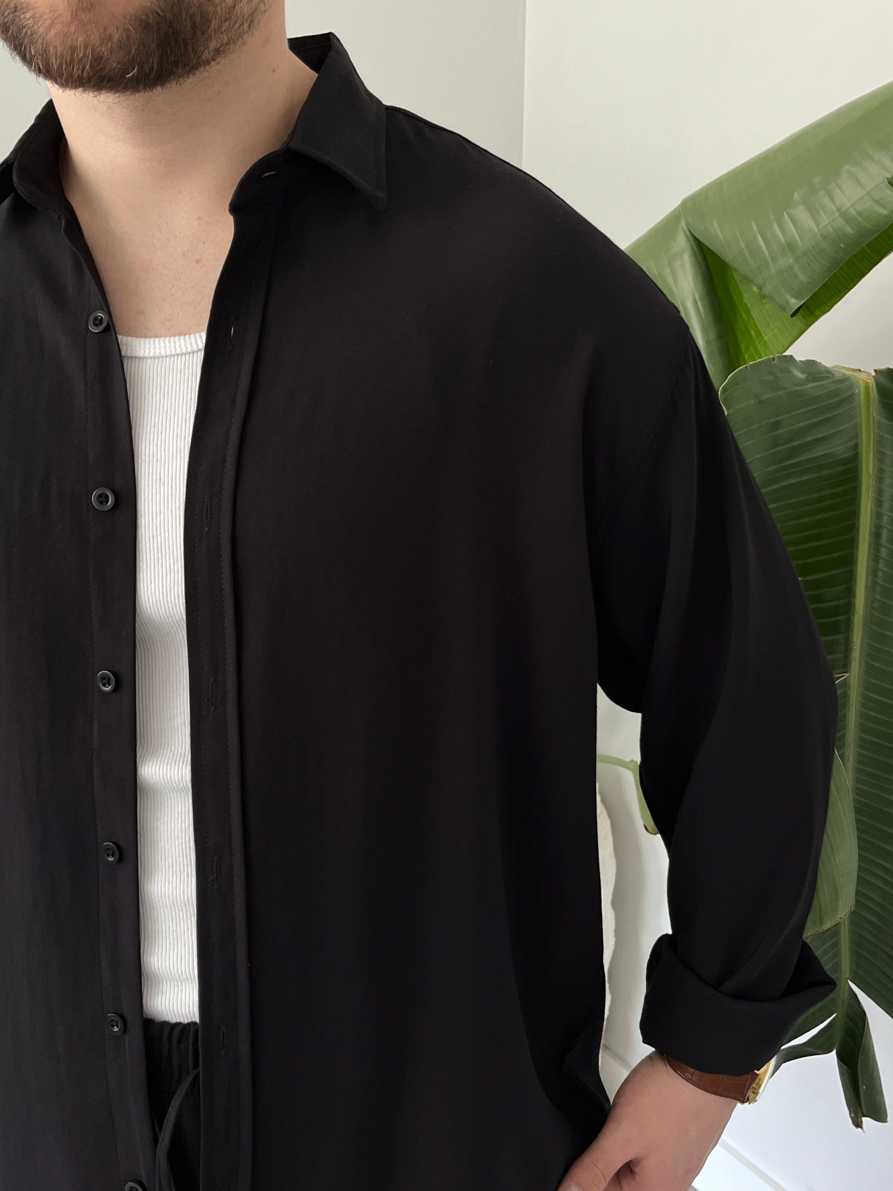 Siyah Premium Modal Oversize Takım