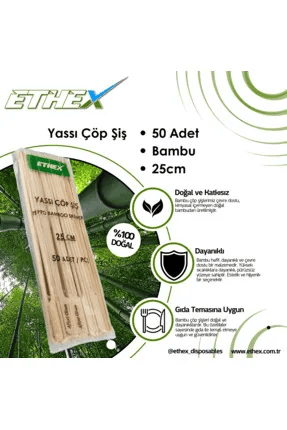 ETHEX ÇÖP ŞİŞ 25 CM 50'li