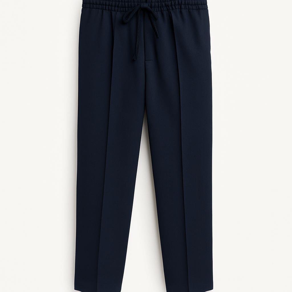 Erkek Jogger Bel Bantlı Comfort Fit Pantolon Lacivert  Eca026