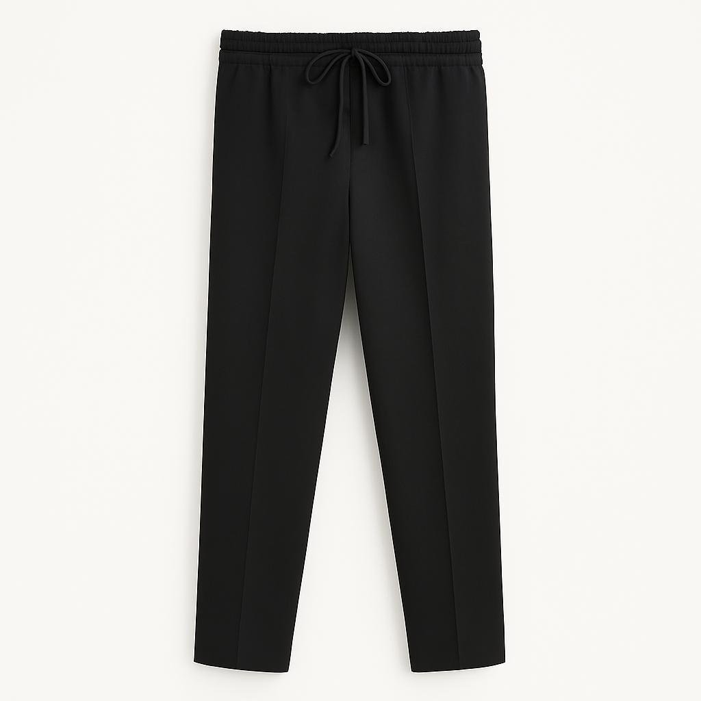 Erkek Jogger Bel Bantlı Comfort Fit Pantolon Siyah  Eca026