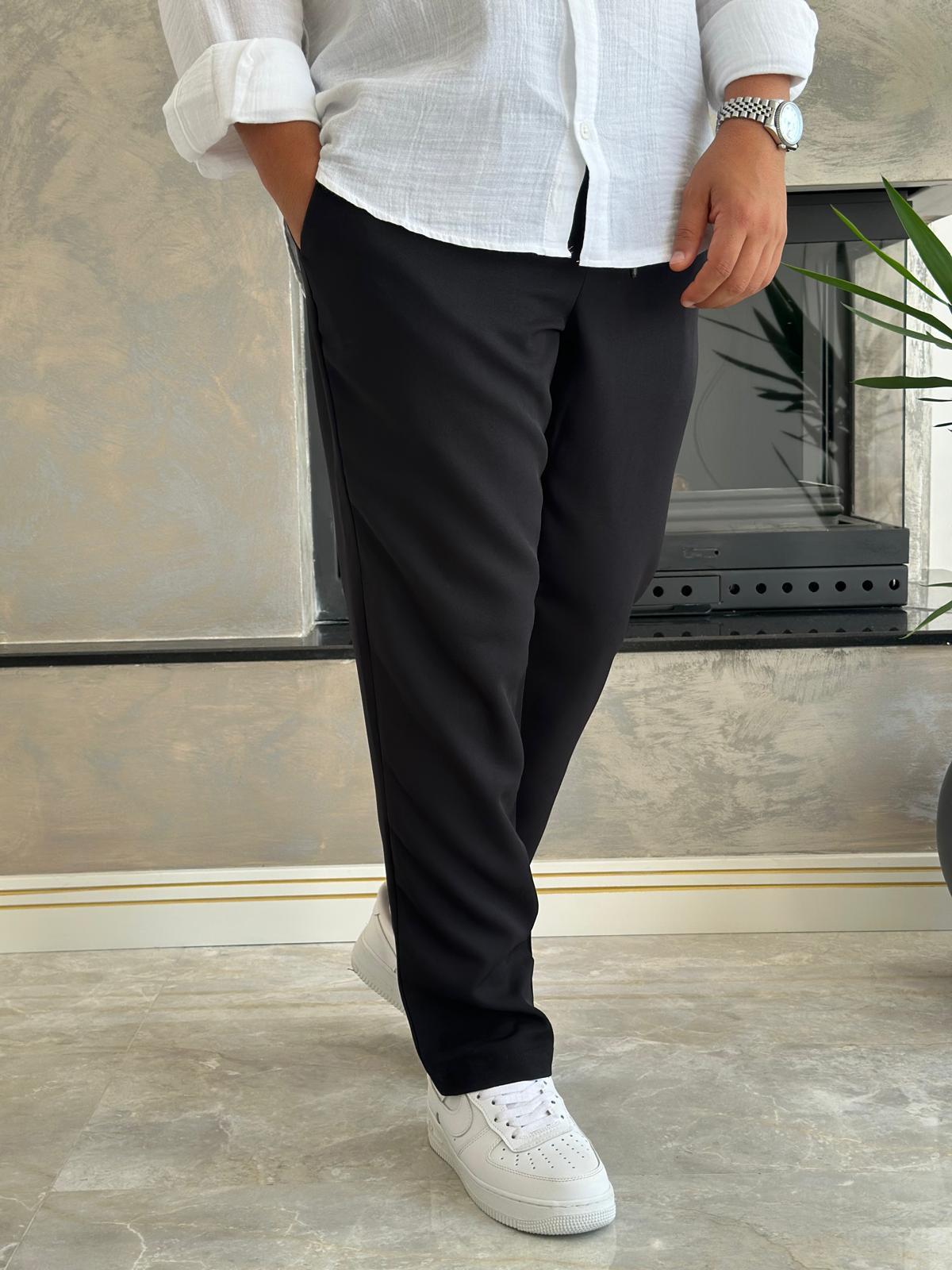 Erkek  Regular Fit Premium Chino Pantolon Siyah Eca013