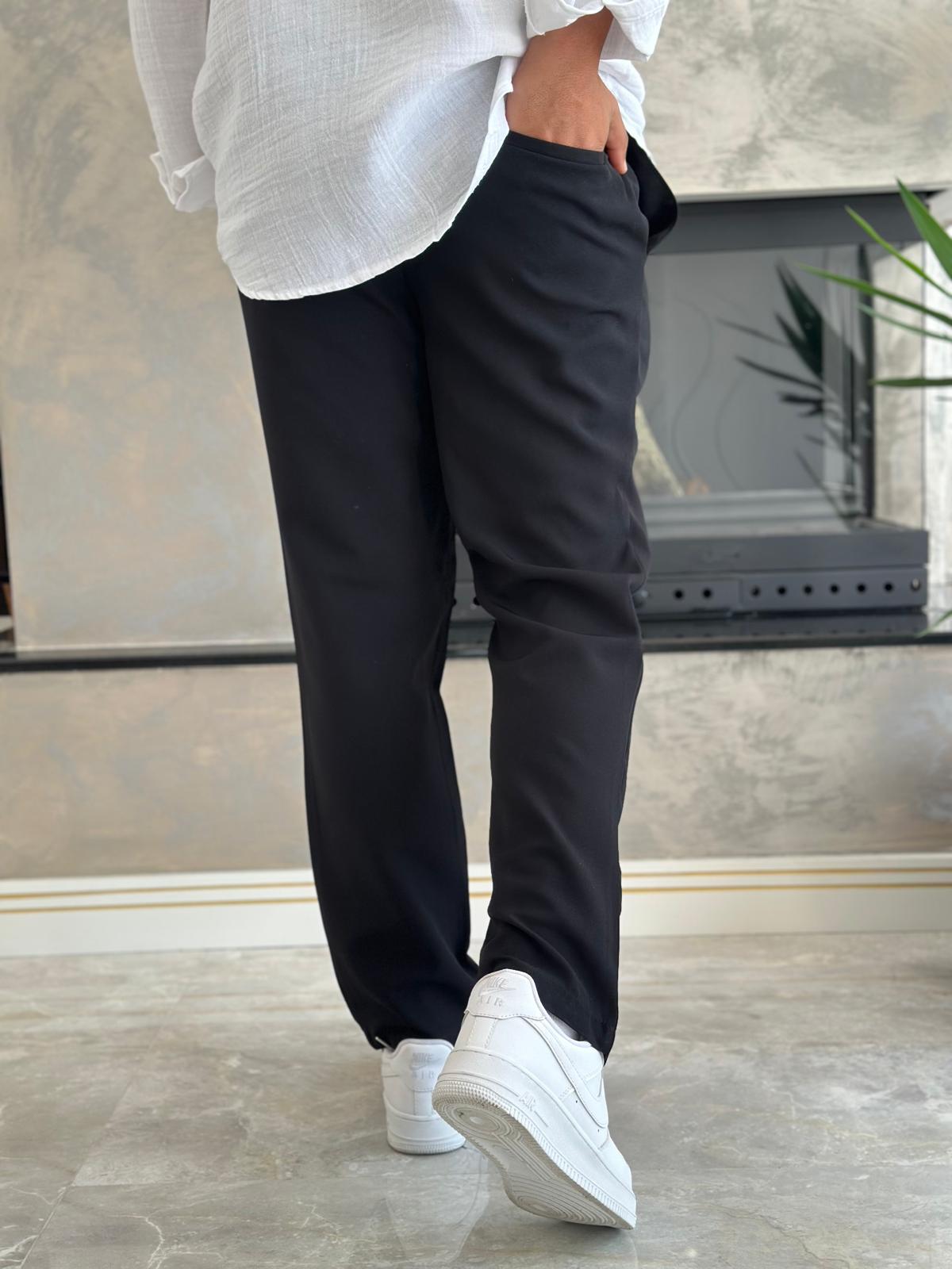 Erkek  Regular Fit Premium Chino Pantolon Siyah Eca013