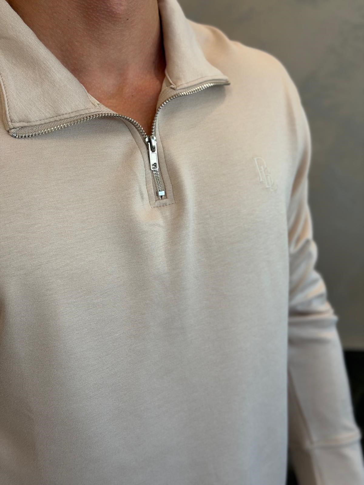 Erkek Slim Fit  Modal Kumaş Alt Üst Takım Pudra Eca094