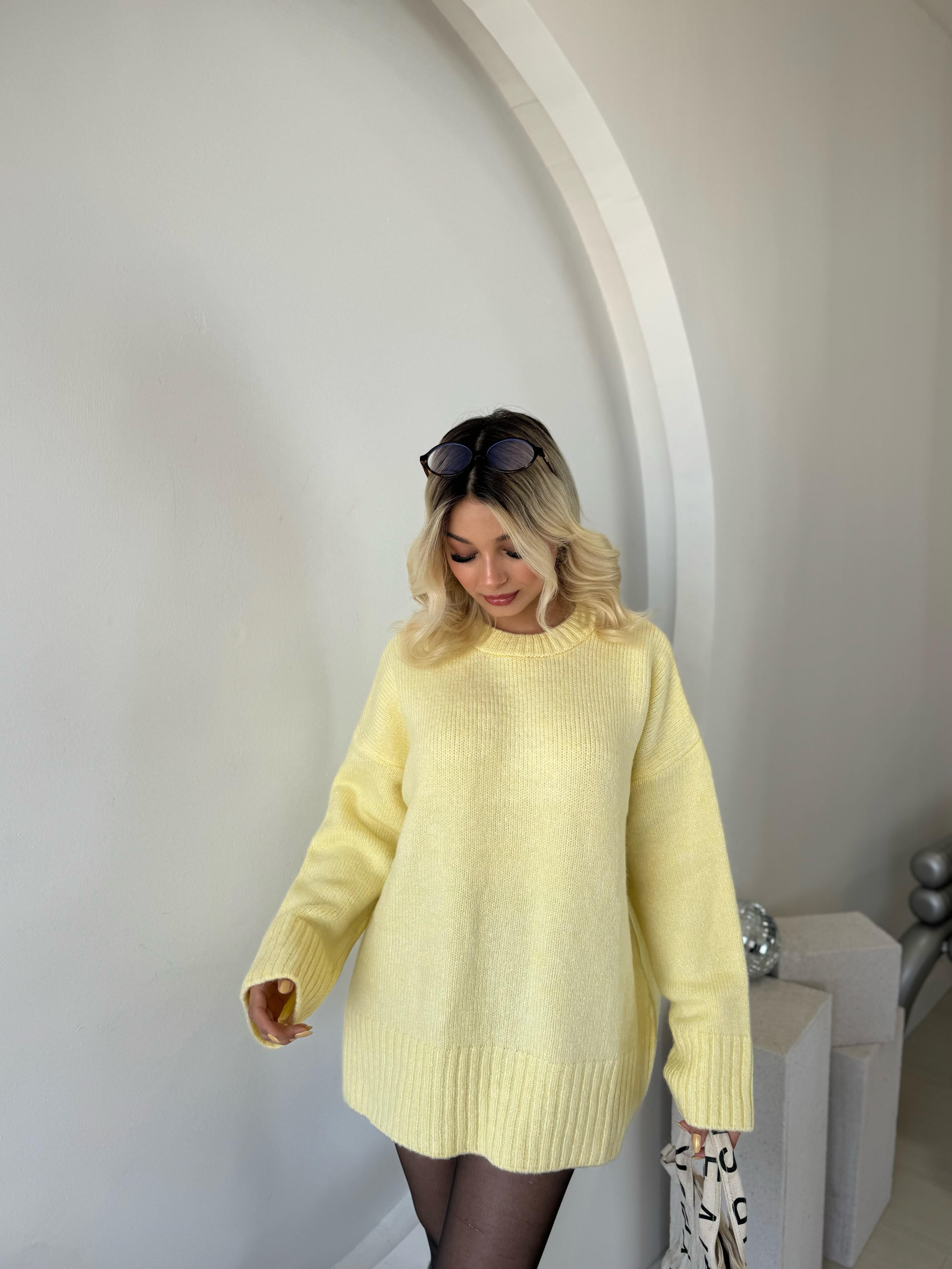 Bisiklet Yaka Oversize Kazak