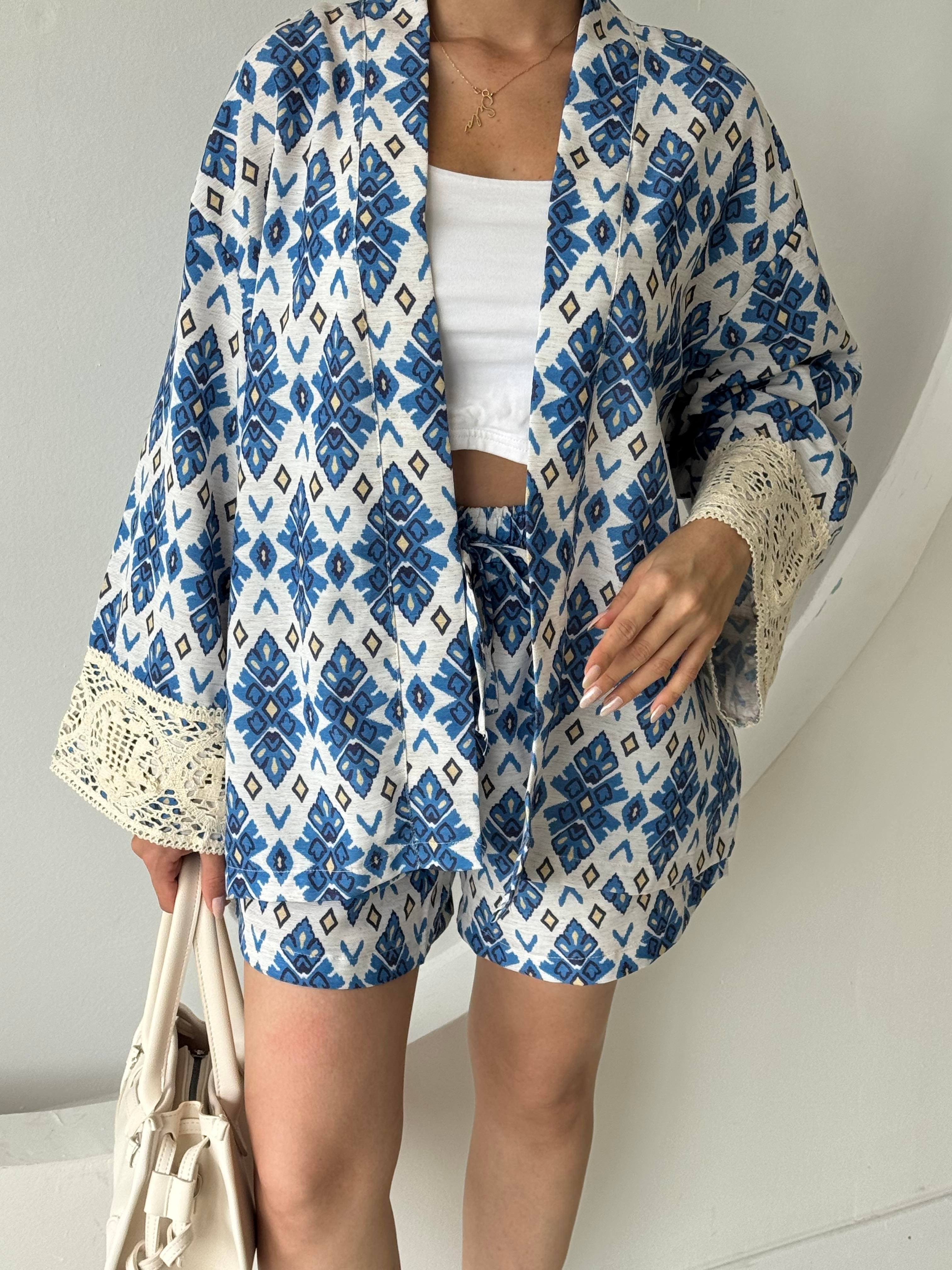 Oversize Kesim Kimono Takım