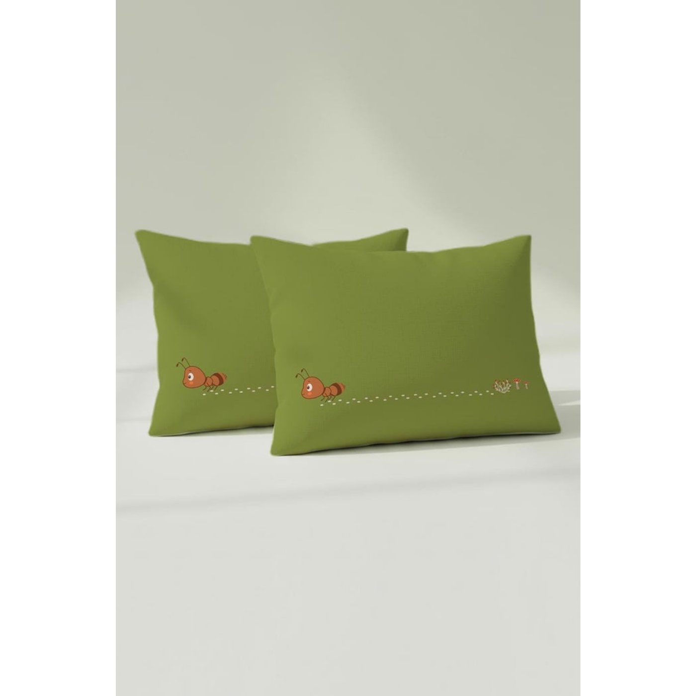 Kanz Pamuklu Yastık Kılıfı 35*45 Tıny Ant-B 2li
