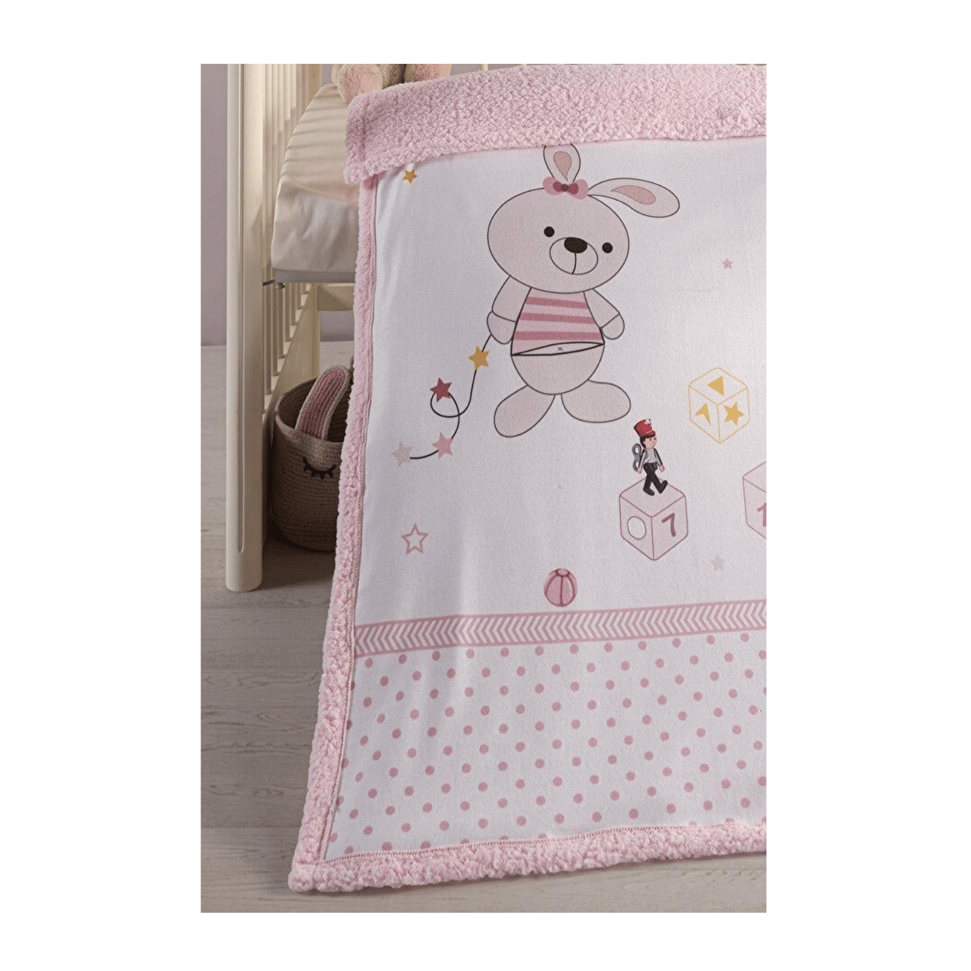 Kanz - Polarlı Bebek Tek Battaniye-Bunny