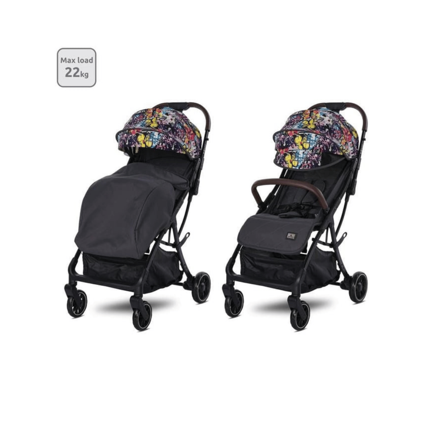 Lorelli Minori Otomatik Katlanır Kabin Boy Bebek Arabası - Magic Flowers