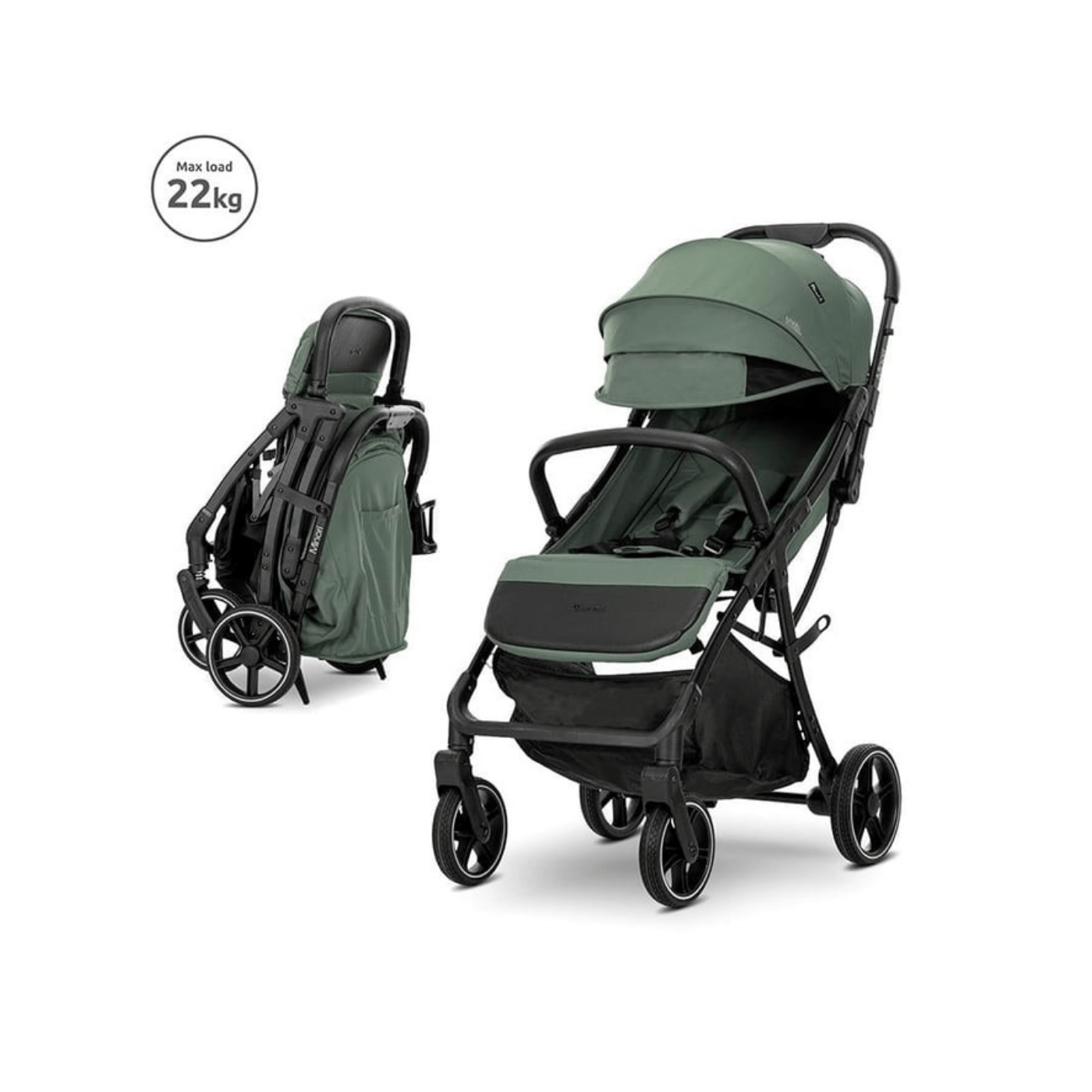 Lorelli Minori Plus Otomatik Katlanır Kabin Boy Bebek Arabası - Yeşil