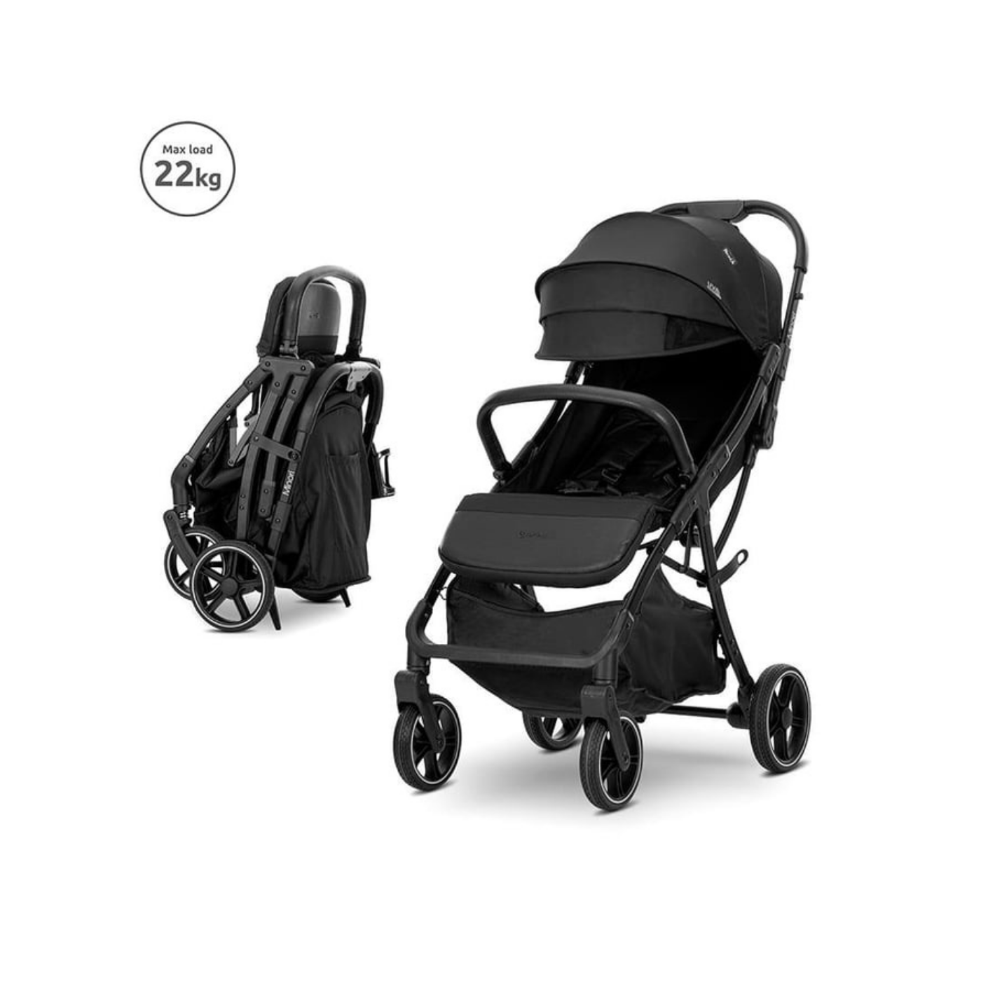 Lorelli Minori Plus Otomatik Katlanır Kabin Boy Bebek Arabası - Black