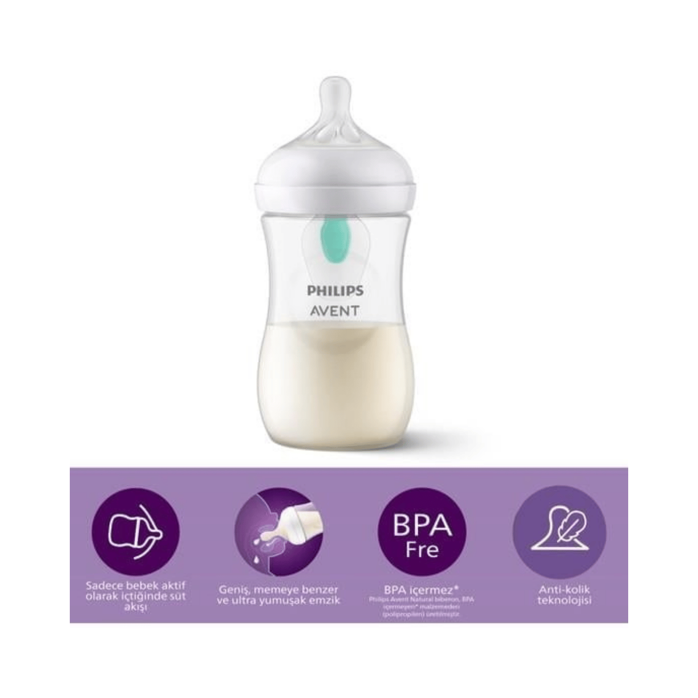 Philips Avent Natural Response PP Antikolik Biberon 260 ML 1 Ay+ SCY673/01