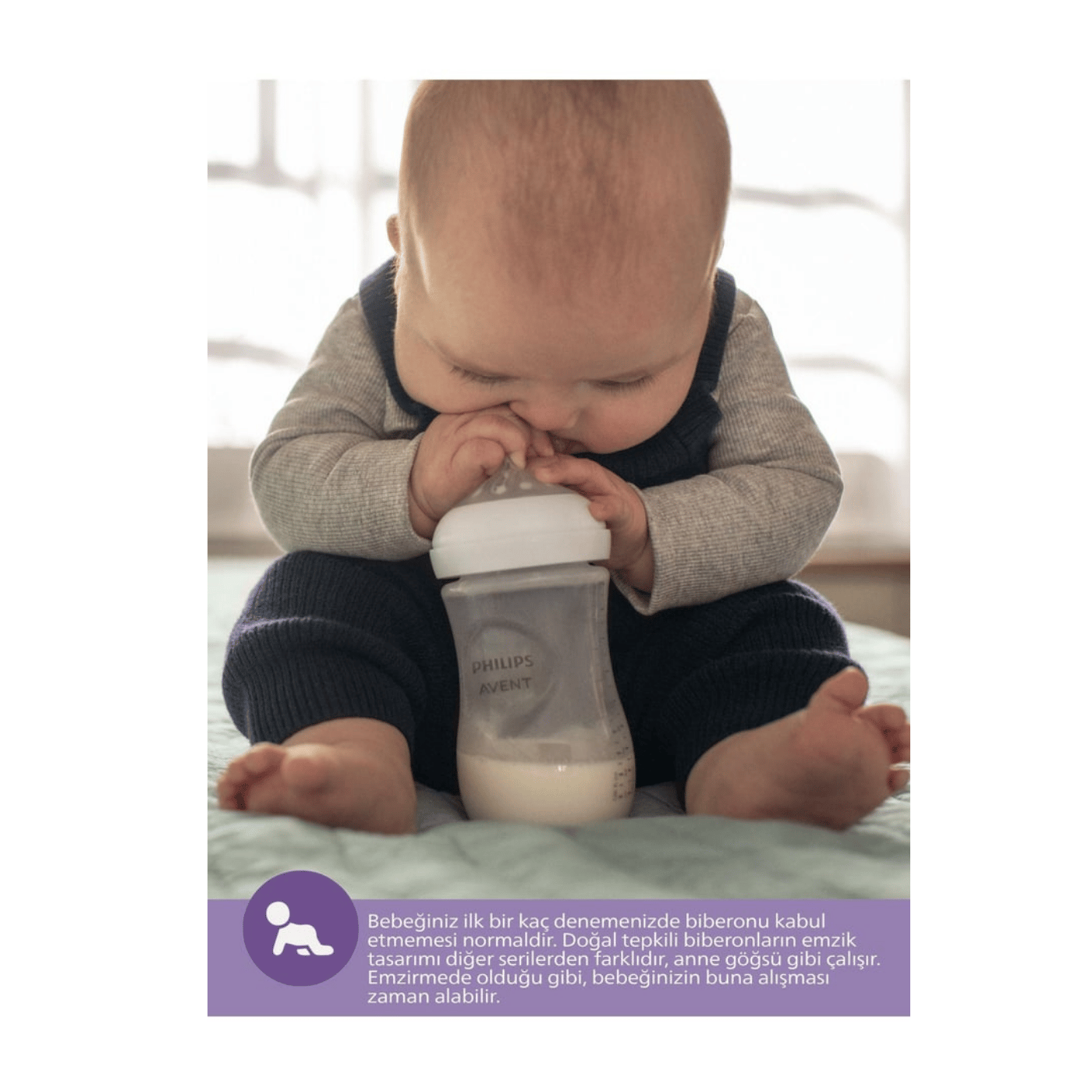 Philips Avent Scy906/01 Natural Response Doğal Tepkili Pp Biberon, 330ml, 3 Ay - Cam Değildir