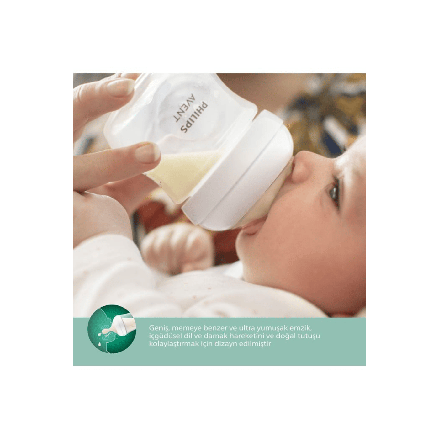 Philips Avent Scy930/01 Natural Response Doğal Tepkili Cam Biberon, 120ml, 0 Ay