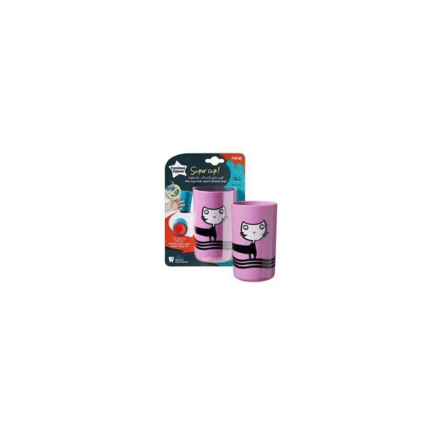 Tommee Tippee Süper Bardak 300 ml - Devrilmeyen Bardak Pembe