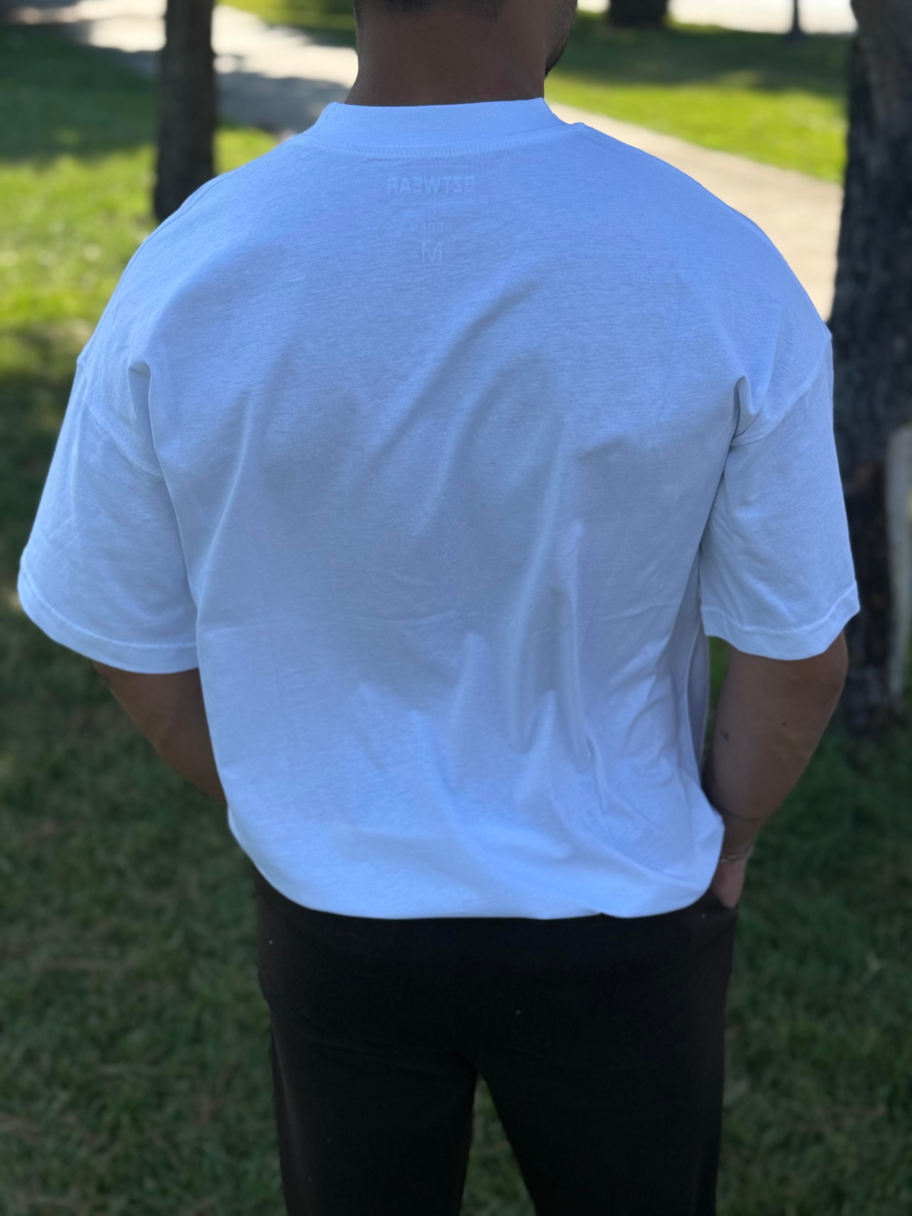 Beyaz Regular Kalıp T-Shirt