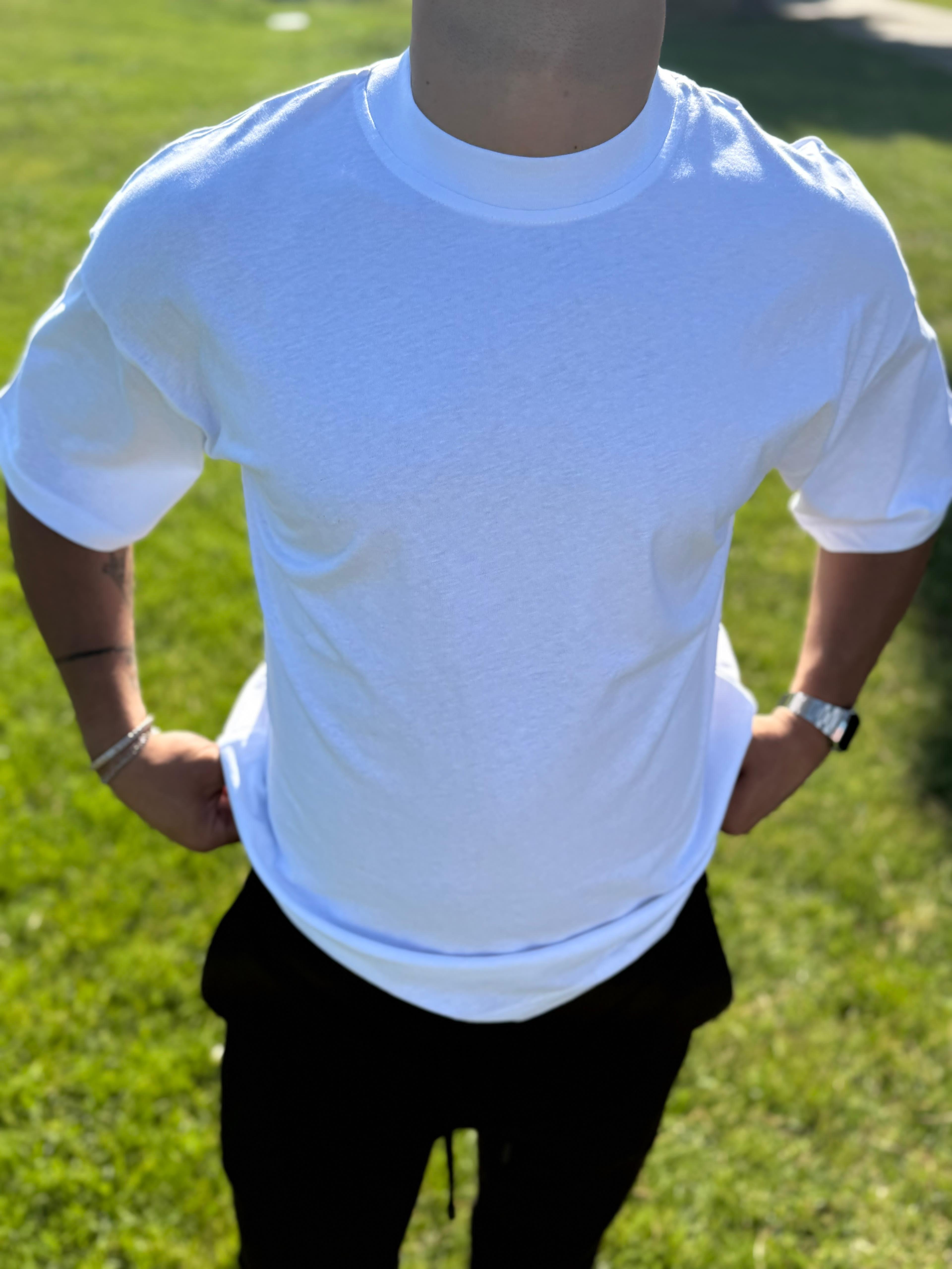 Beyaz Regular Kalıp T-Shirt