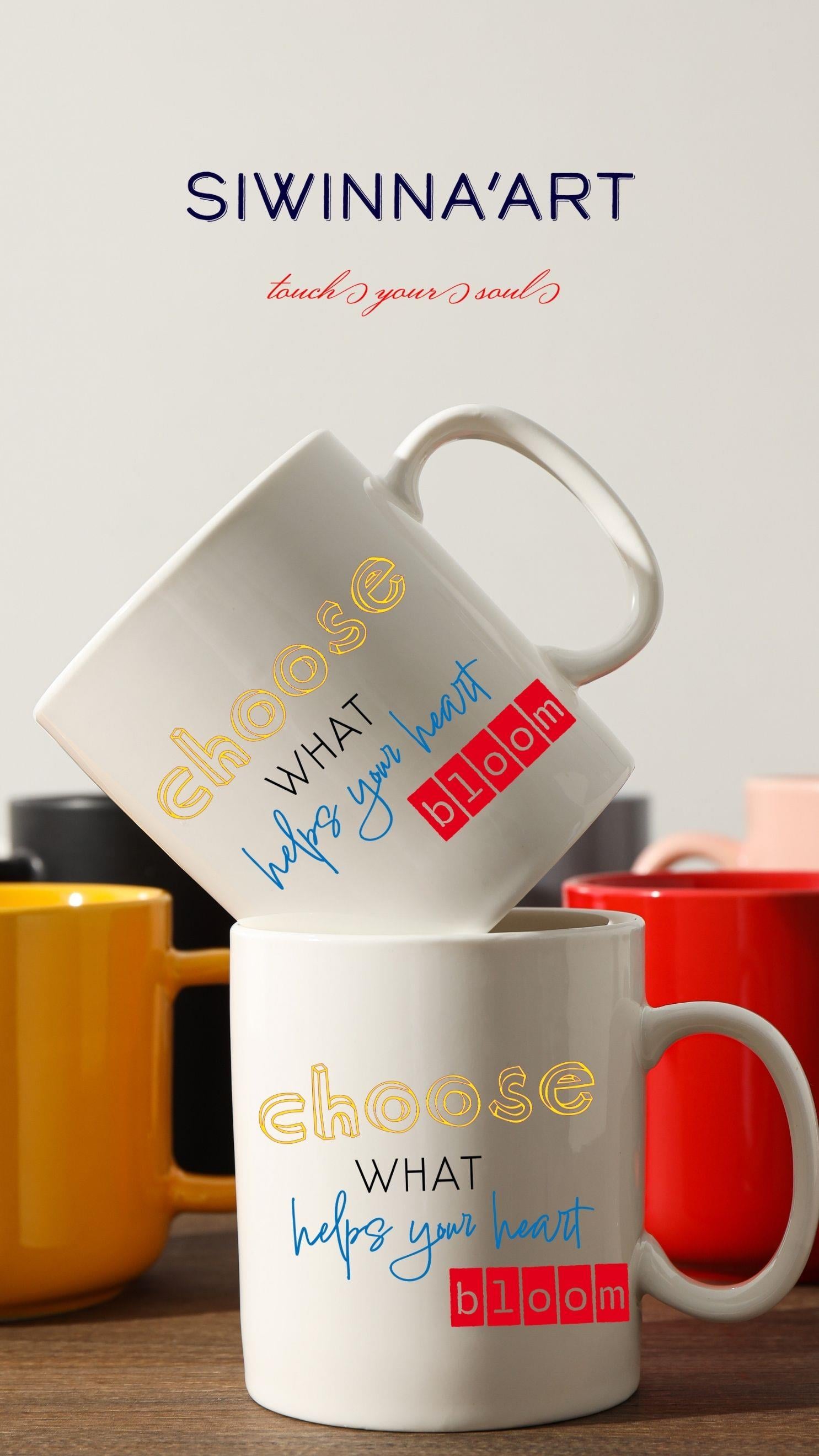 Choose what helps your heart bloom özel tasarım kupa