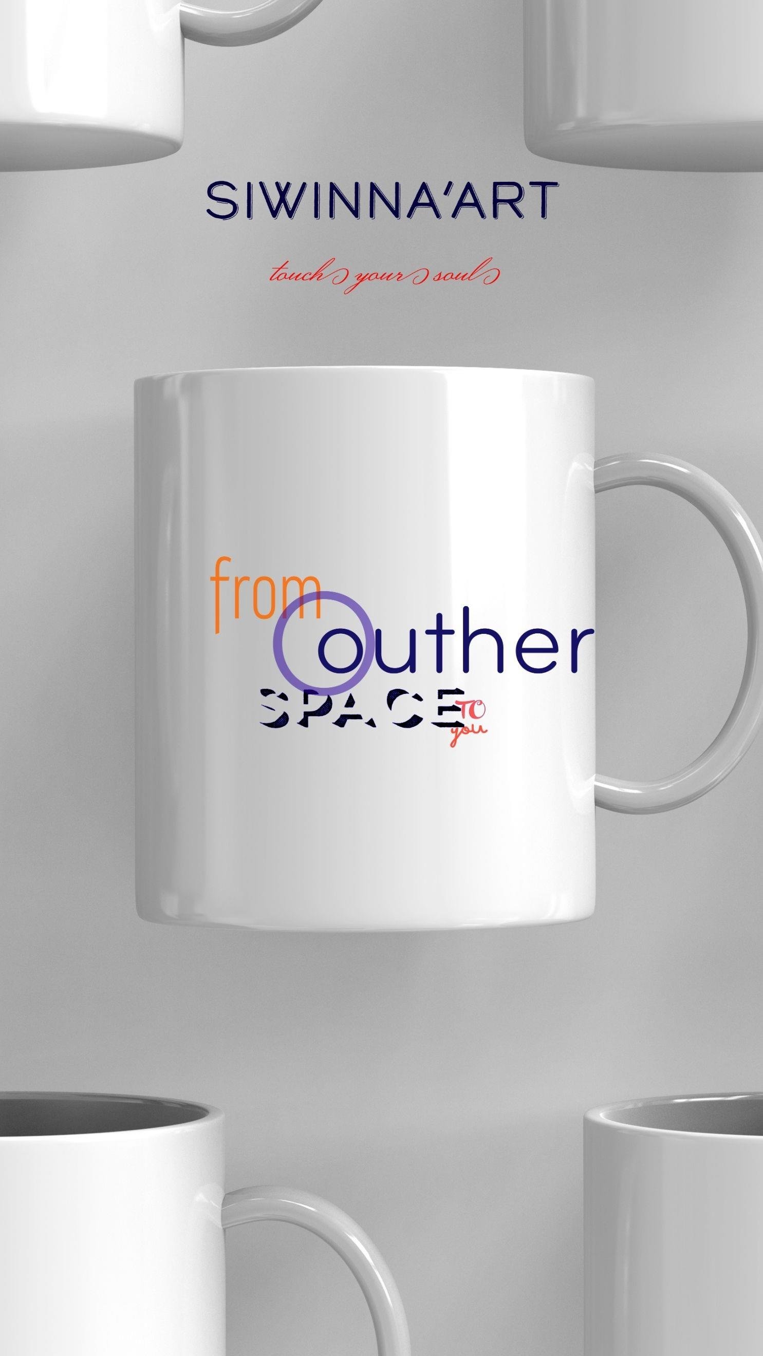 From outer space to you özel tasarım kupa