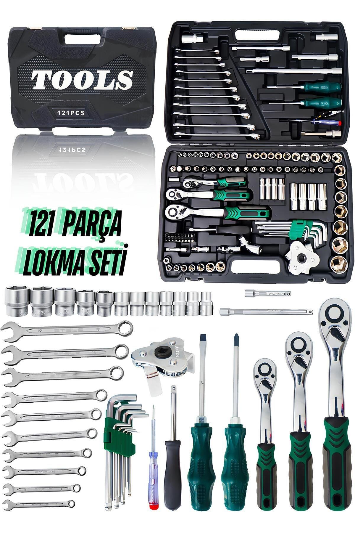 121 PARÇA LOKMA SETİ (72 DİŞ PRO) YEŞİL
