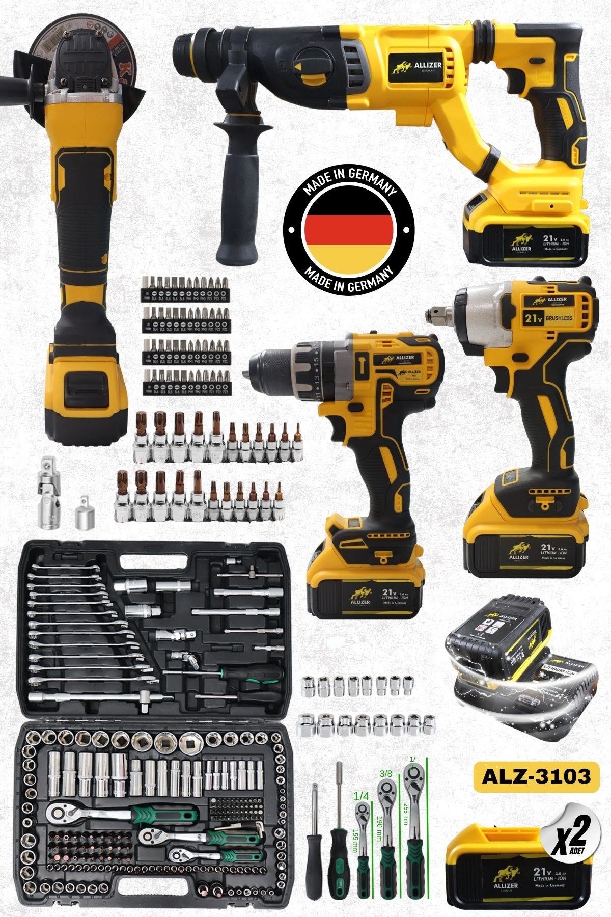 ALLİZER 5 Lİ SET SARI(4 LÜ SET SARI - 216 PARÇA LOKMA TAKIMI)