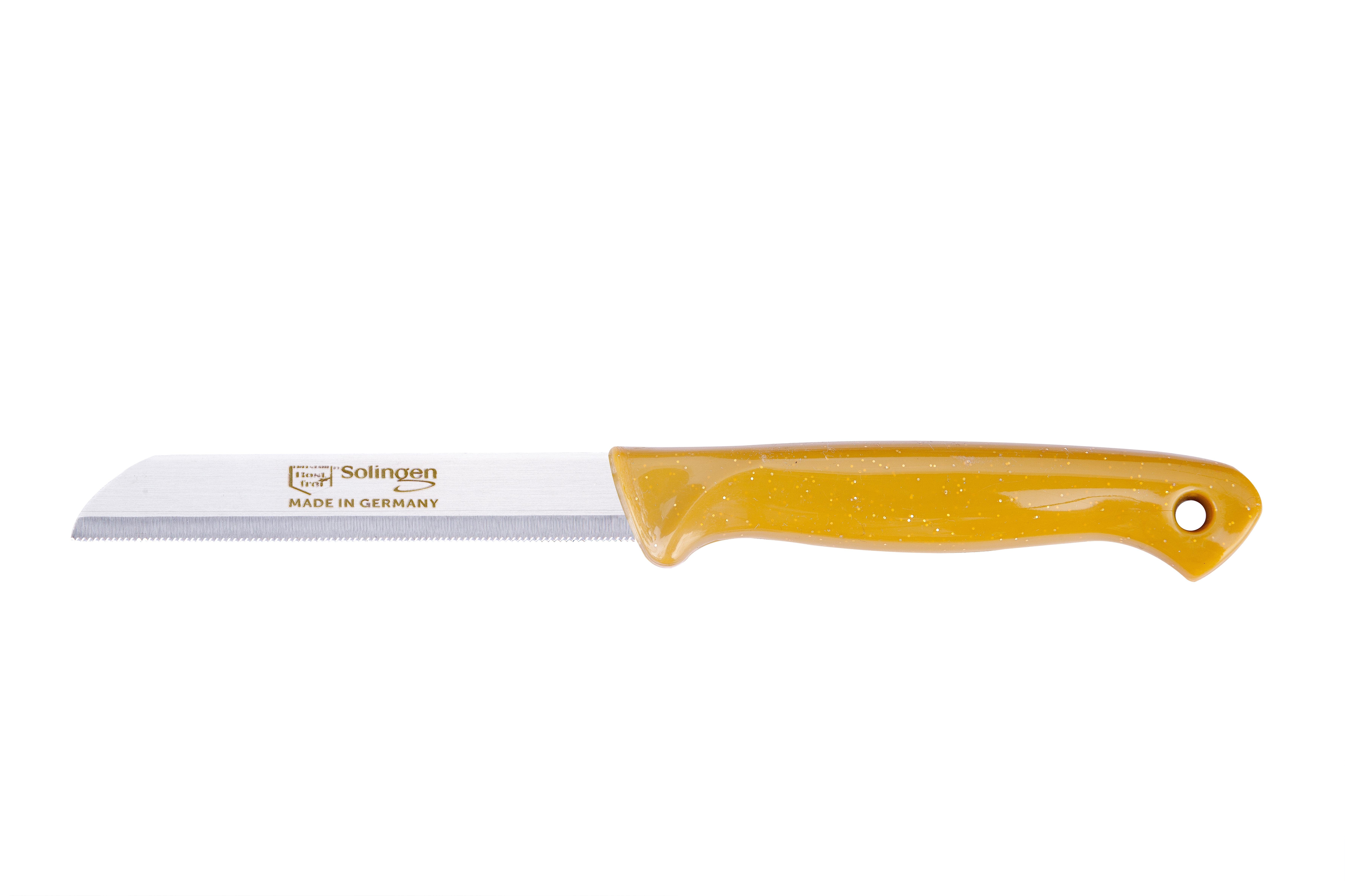 Solingen Simli Meyve Bıçağı – Gold Saplı, 18,5 cm, Paslanmaz Alman Çeliği (Tekli)