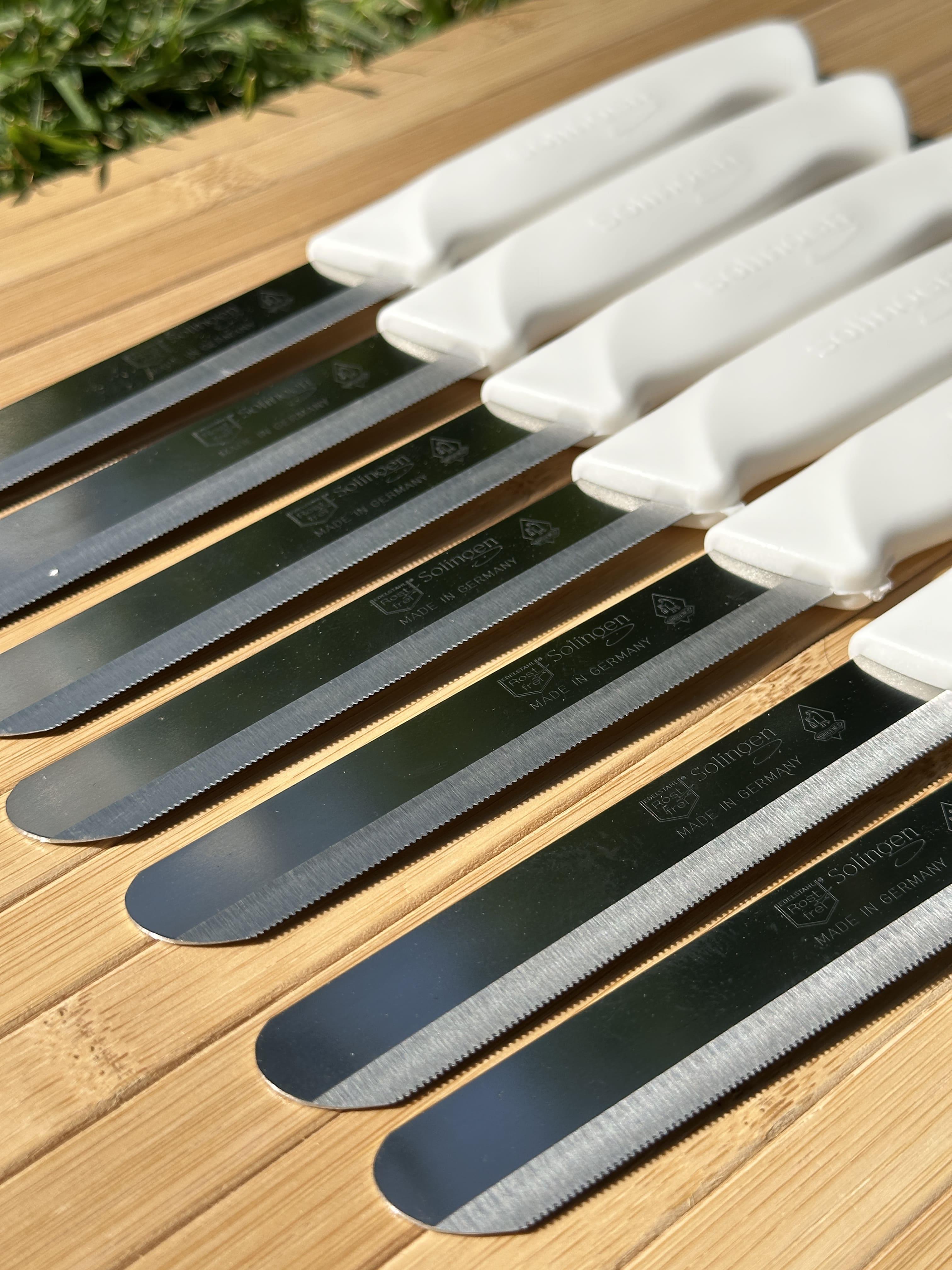 Solingen 12 Parça Beyaz Set 6 Meyve Bıçağı+3 Sebze Bıçağı+3 Ava Bıçak