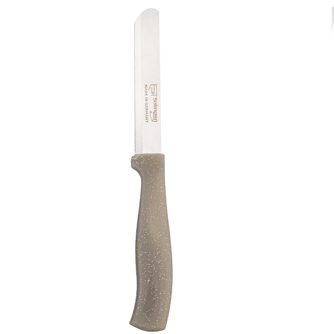 Solingen Gümüş Simli Ava Bıçak – 22 cm, Tırtıklı Ağız, Paslanmaz Alman Çeliği