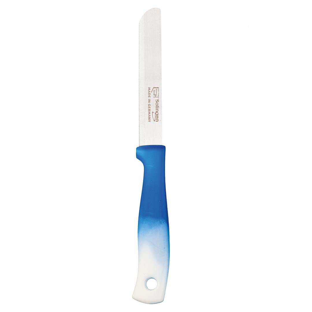 Solingen Mavi Ebruli Ava Sebze Bıçağı – Paslanmaz Alman Çeliği, Ergonomik Sap, 22 cm (Tekli)