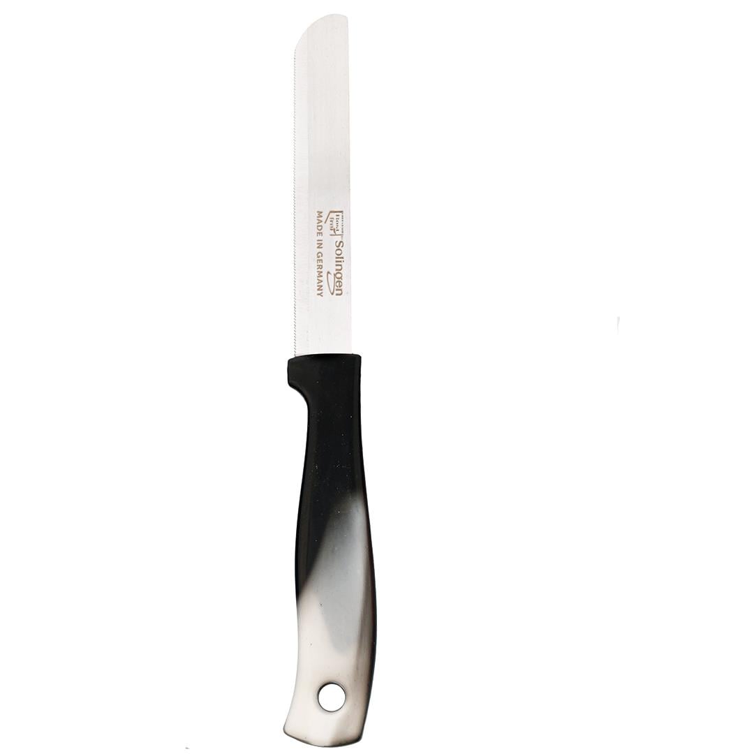 Solingen Siyah Ebruli Ava Sebze Bıçağı – Paslanmaz Alman Çeliği, Ergonomik Sap, 22 cm (Tekli)