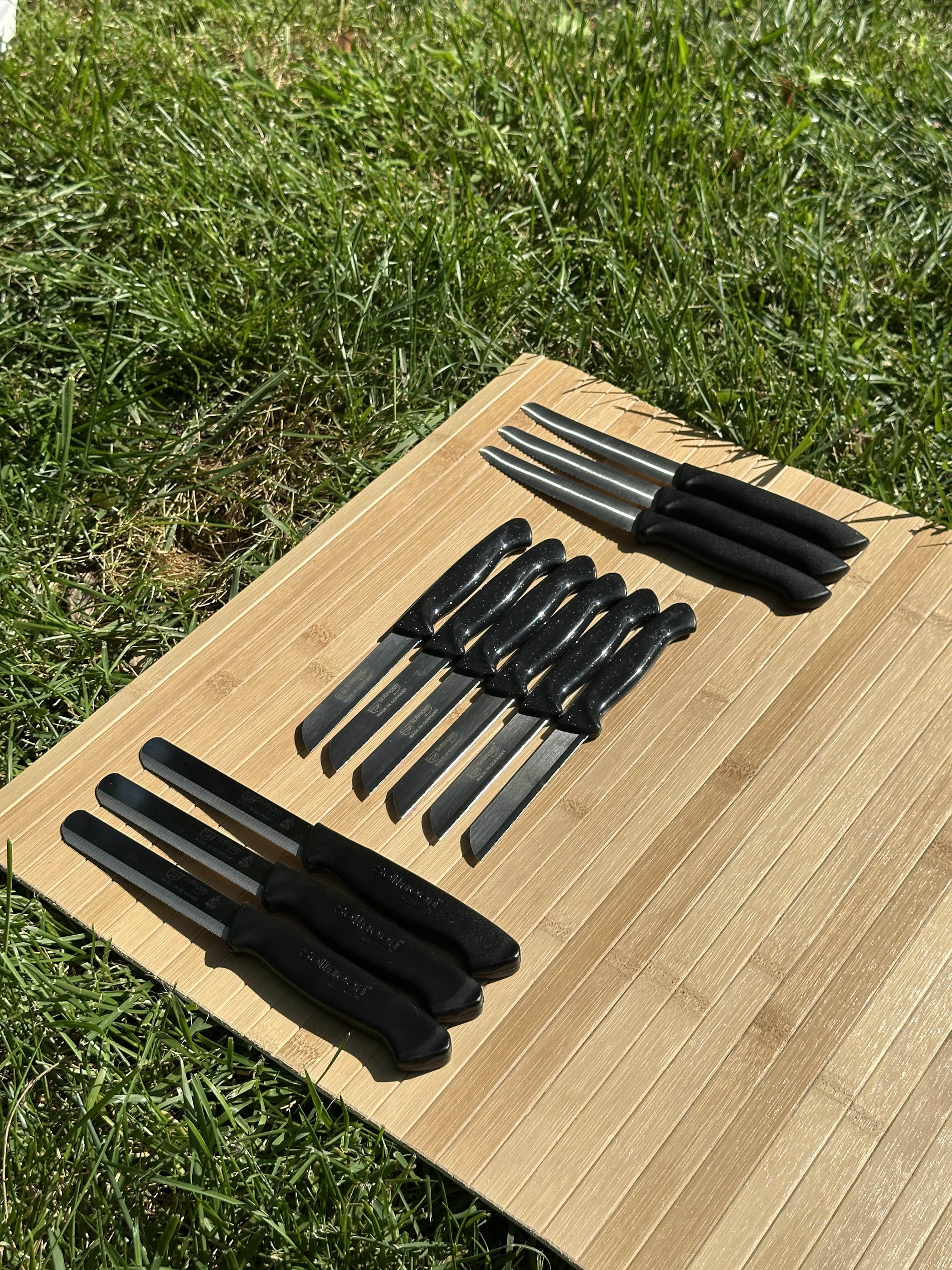 Solingen Siyah Set 6 Meyve Bıçağı+3 Sebze Bıçağı+3 Ava Bıçak