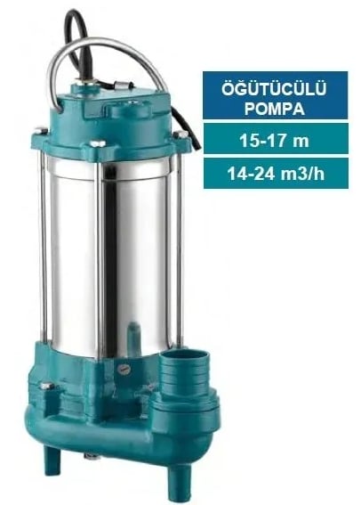 P1500 – Öğütücülü, Paslanmaz Gövdeli, Kompakt Foseptik Pompa