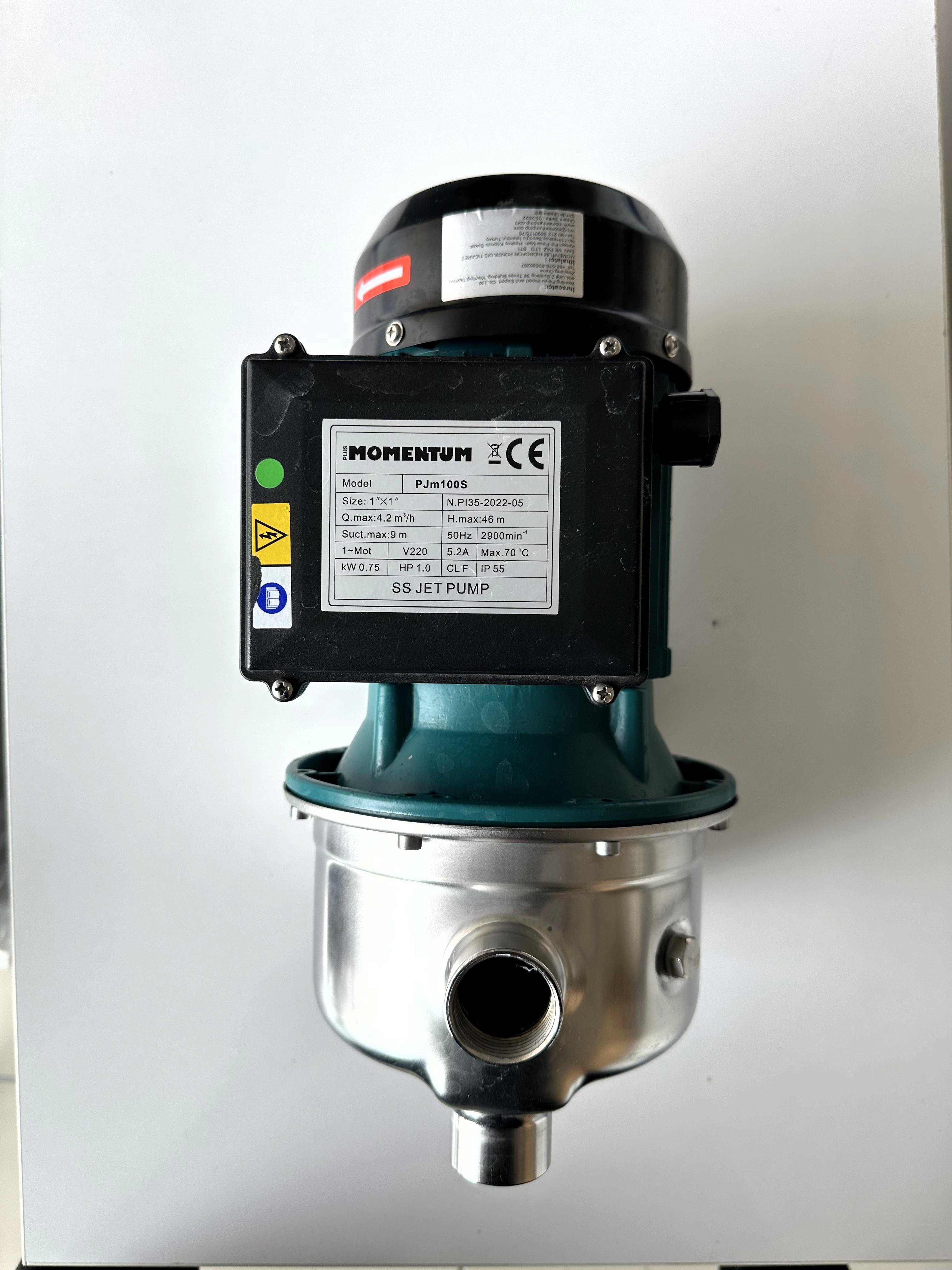 PJm100S SS 1 HP Jet Pompa