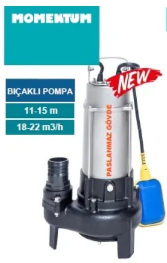 PSP10-11/1.1F – Bıçaklı, Paslanmaz Gövdeli, Kompakt Monofaze Model