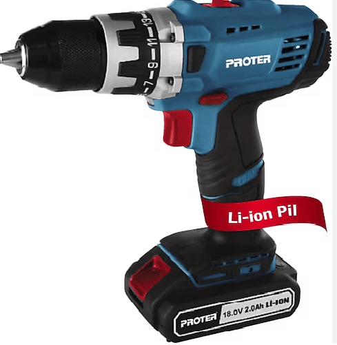 PST 418 SL 13 mm 18 V 2.0 Ah.Li-ion Pil 2 Vts.Şarjlı Matkap
