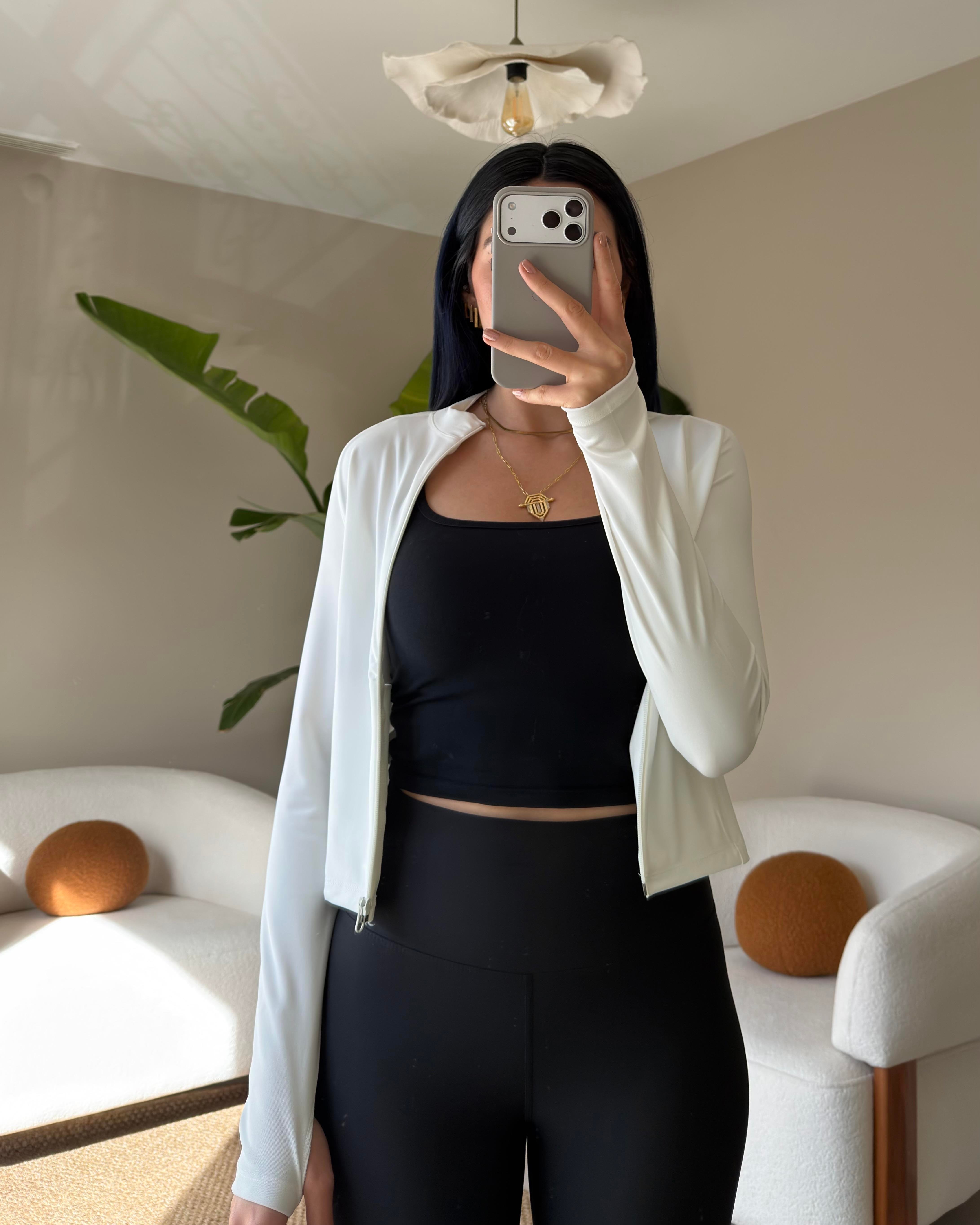 BEYAZ DALGIÇ CEPLİ FERMUARLI BODY